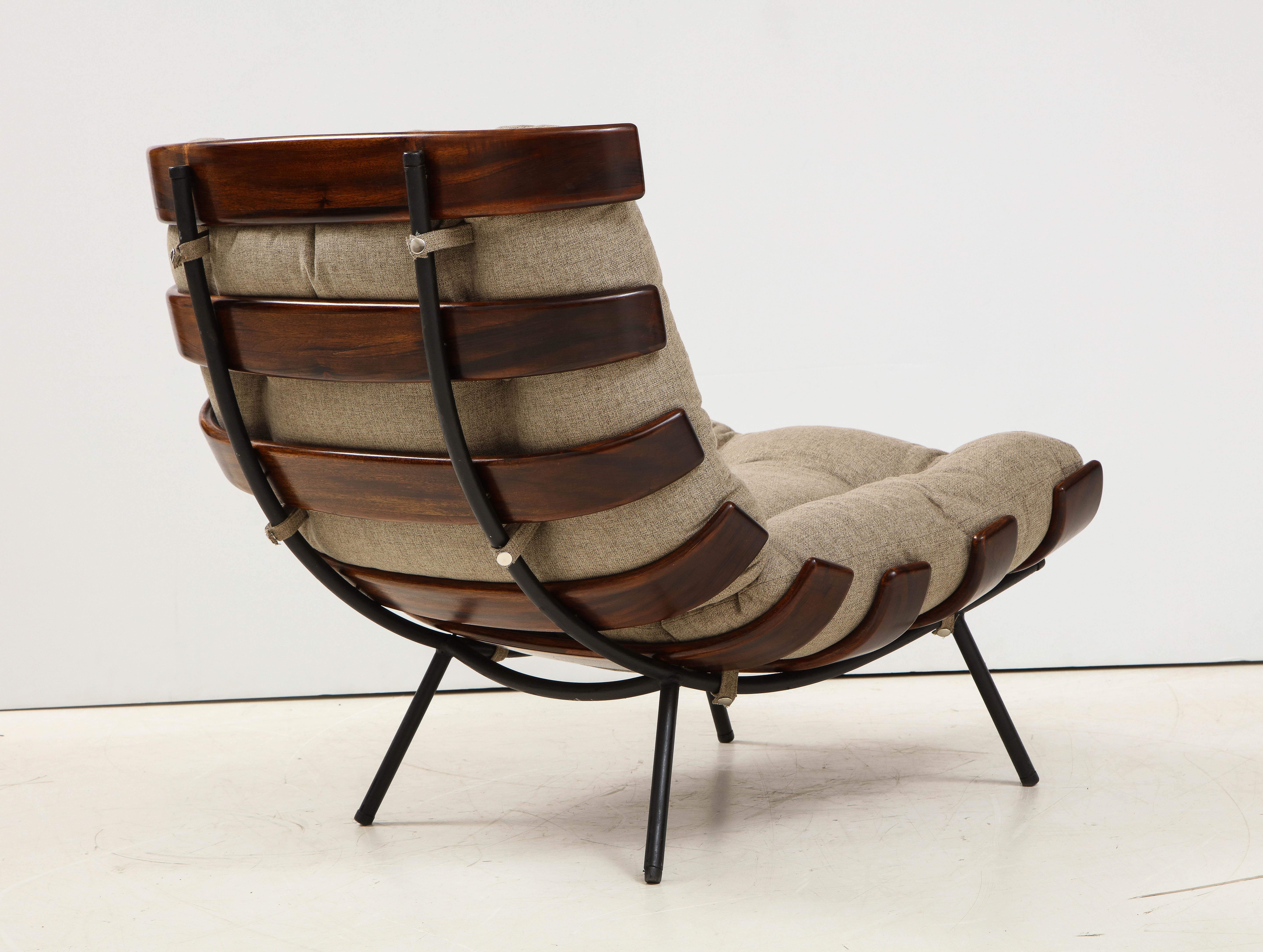 Mid-Century Modern Costela Lounge Chair by Carlo Hauner and Martin Eisler, 1950s 8