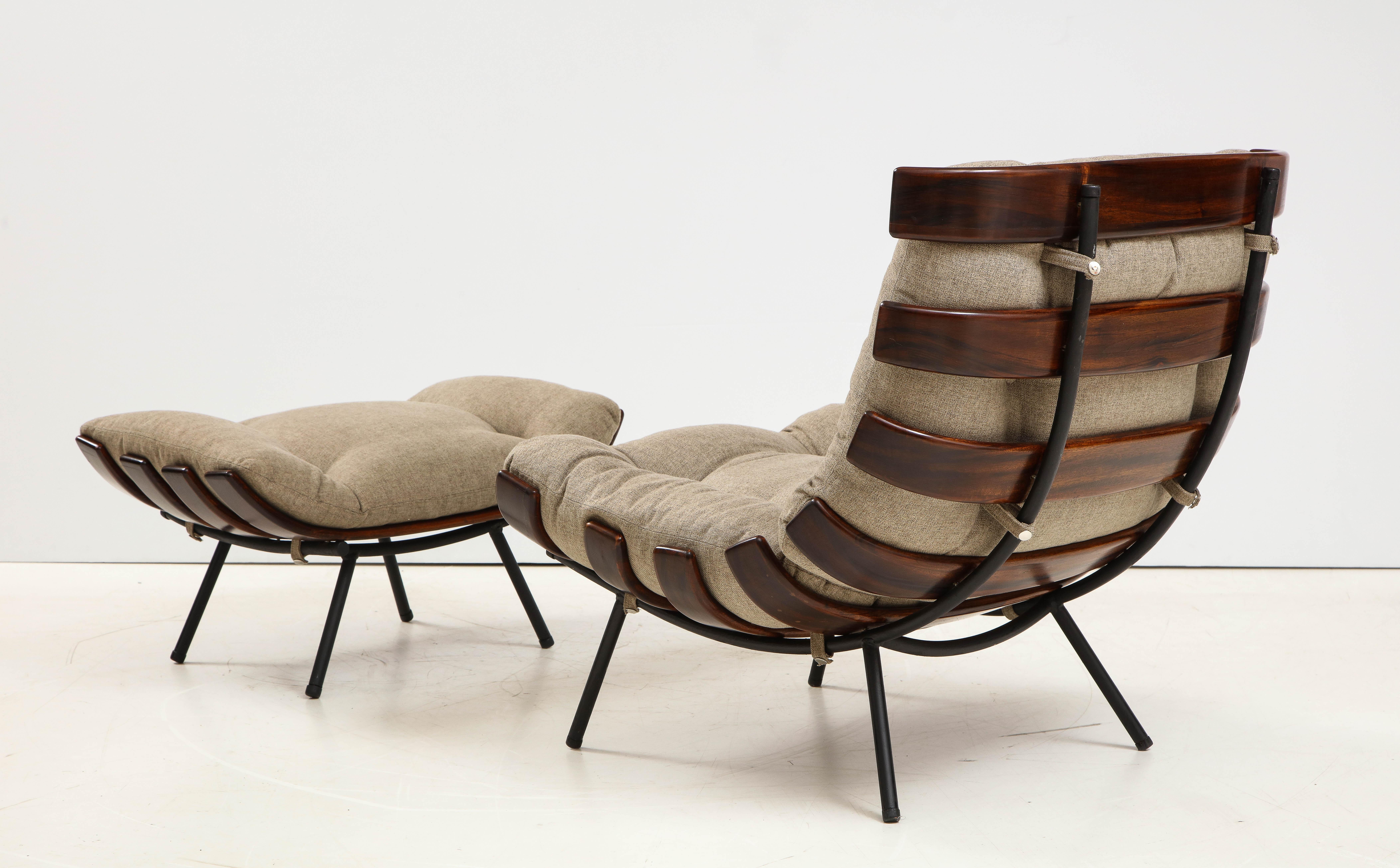 Mid-Century Modern Costela Lounge Chair by Carlo Hauner and Martin Eisler, 1950s 10