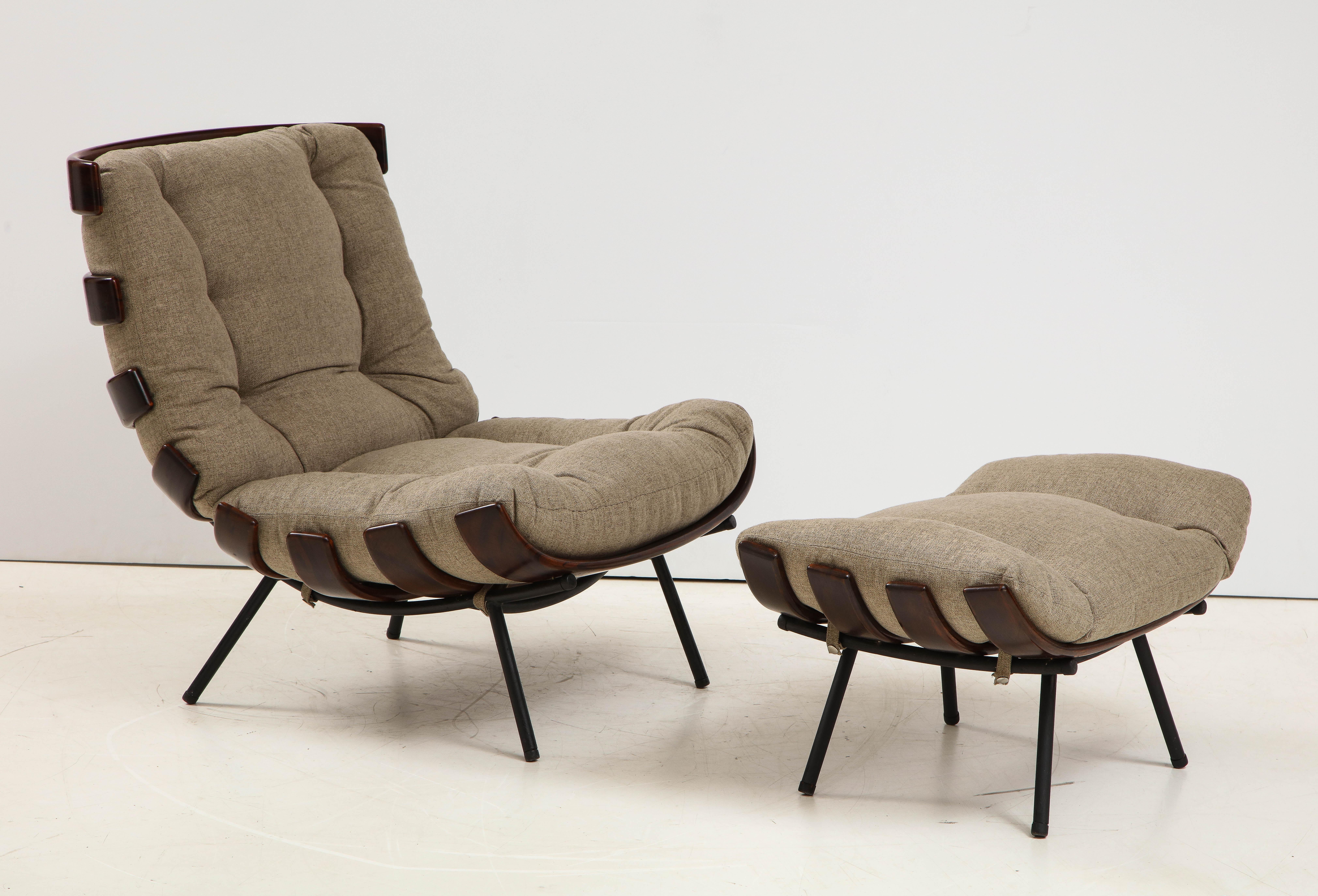 Mid-Century Modern Costela Lounge Chair by Carlo Hauner and Martin Eisler, 1950s 11