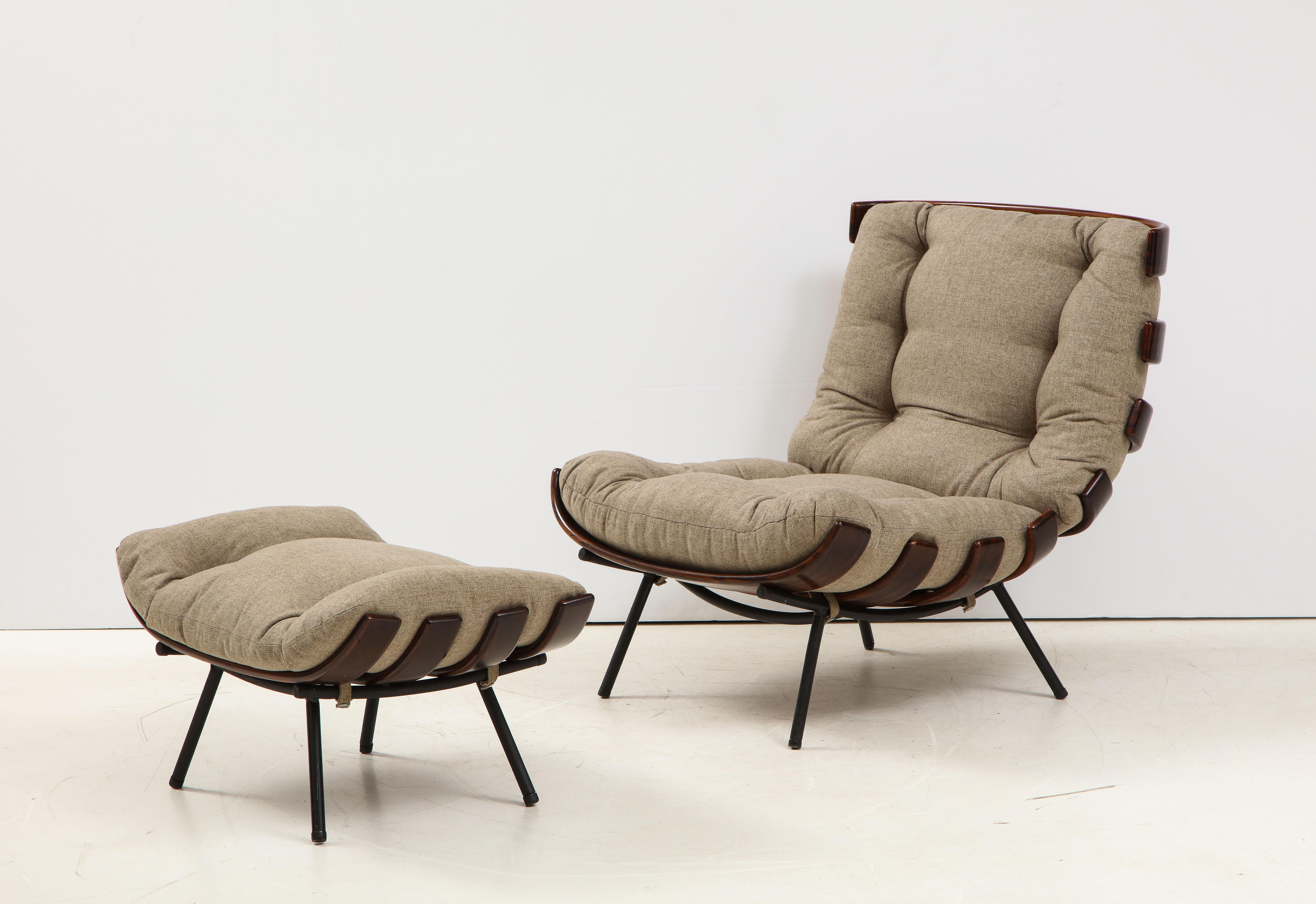 Mid-20th Century Mid-Century Modern Costela Lounge Chair by Carlo Hauner and Martin Eisler, 1950s