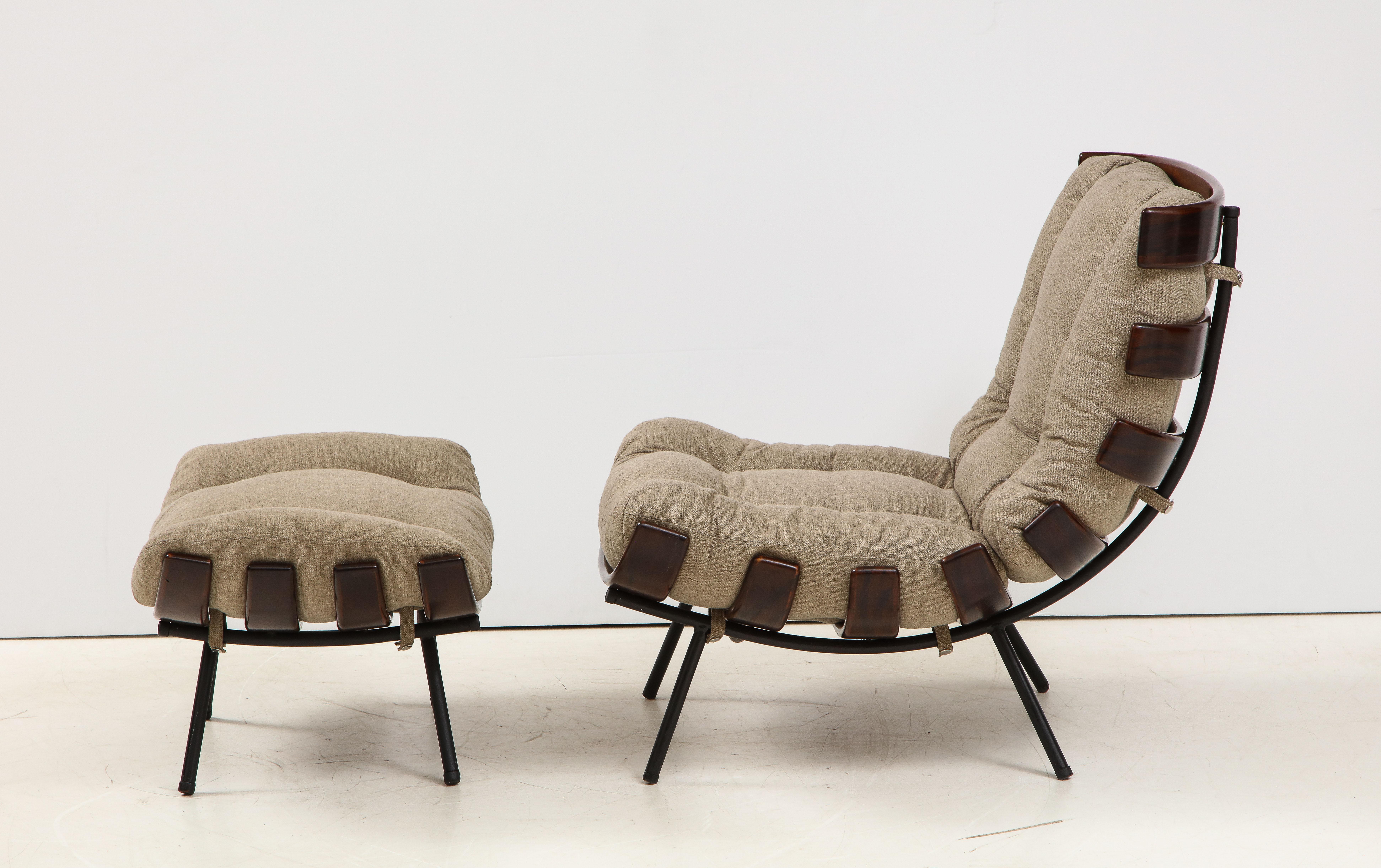 Iron Mid-Century Modern Costela Lounge Chair by Carlo Hauner and Martin Eisler, 1950s