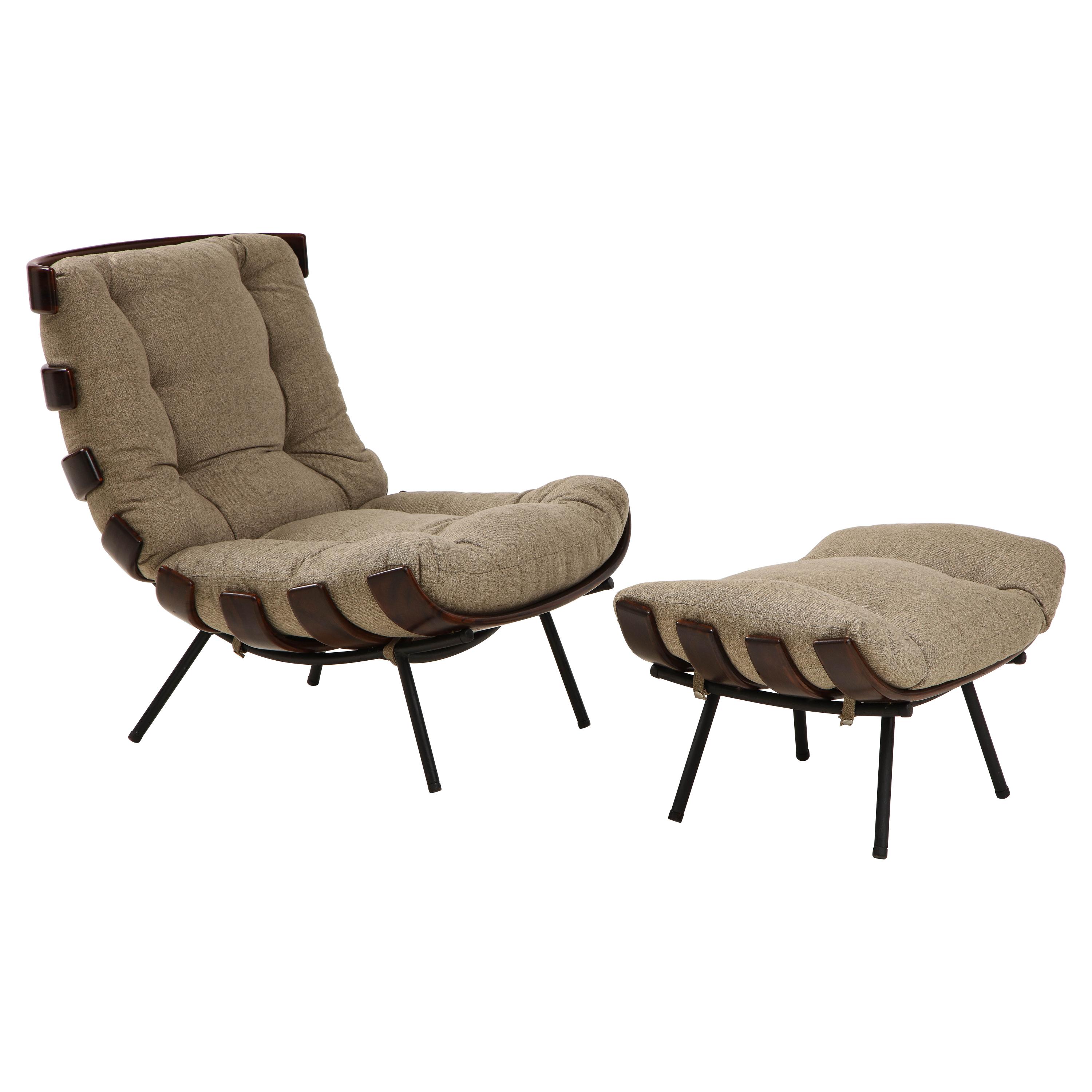 Mid-Century Modern Costela Lounge Chair by Carlo Hauner and Martin Eisler, 1950s