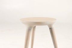 Mid-Century Modern Coventry Stool by Studio DUNN in Vintage White