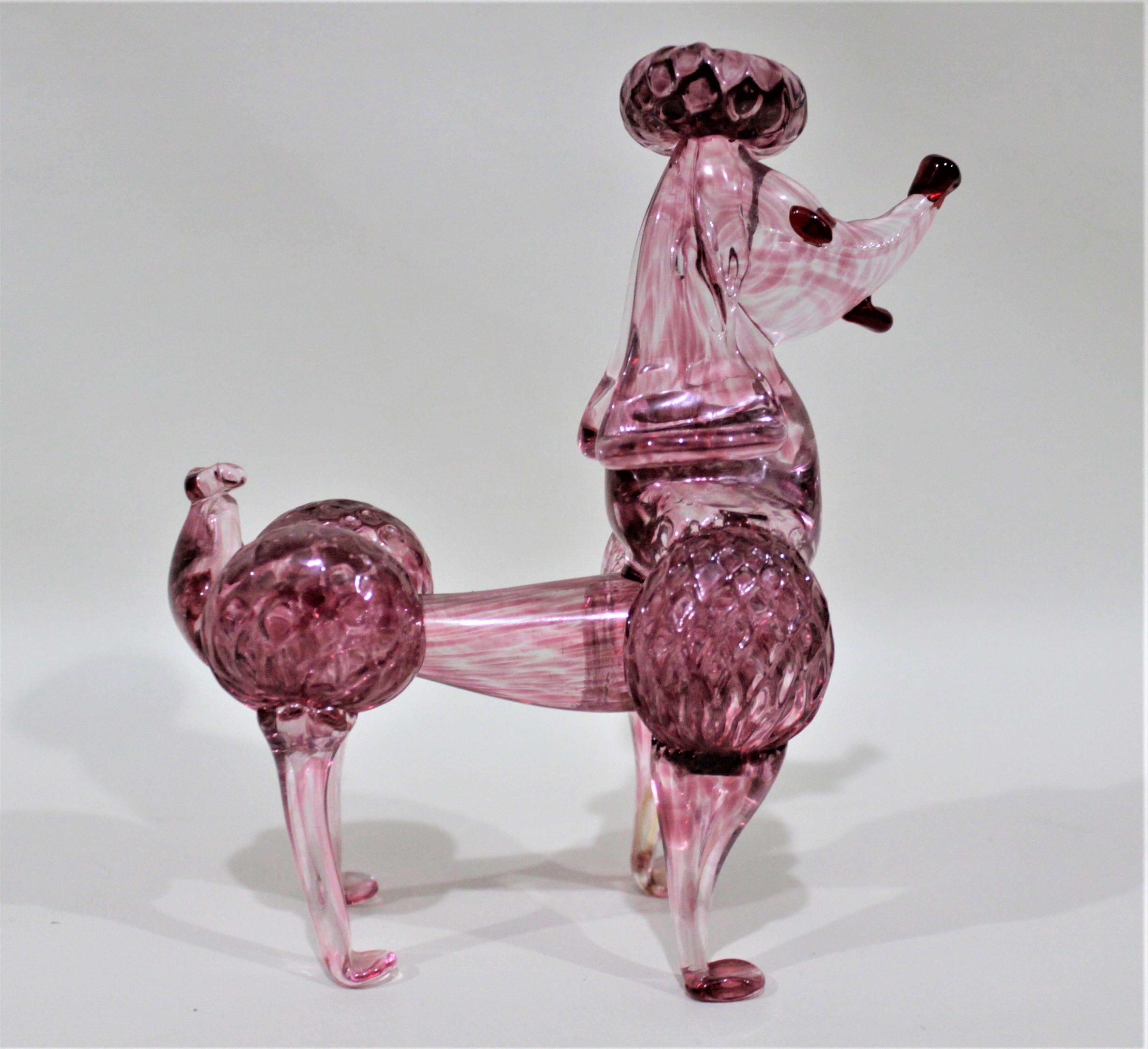 pink poodle statue