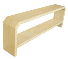 Mid-Century Modern Cream Lacquered Console