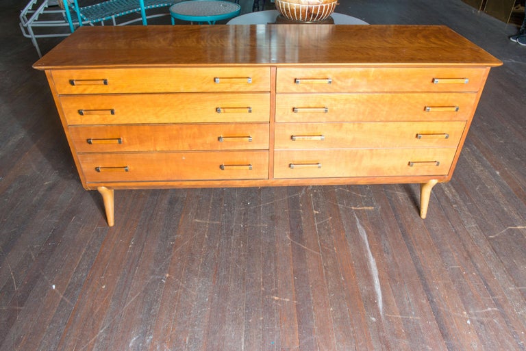 American Mid-Century Modern Credenza by Renzo Rutili for Johnson Furniture For Sale