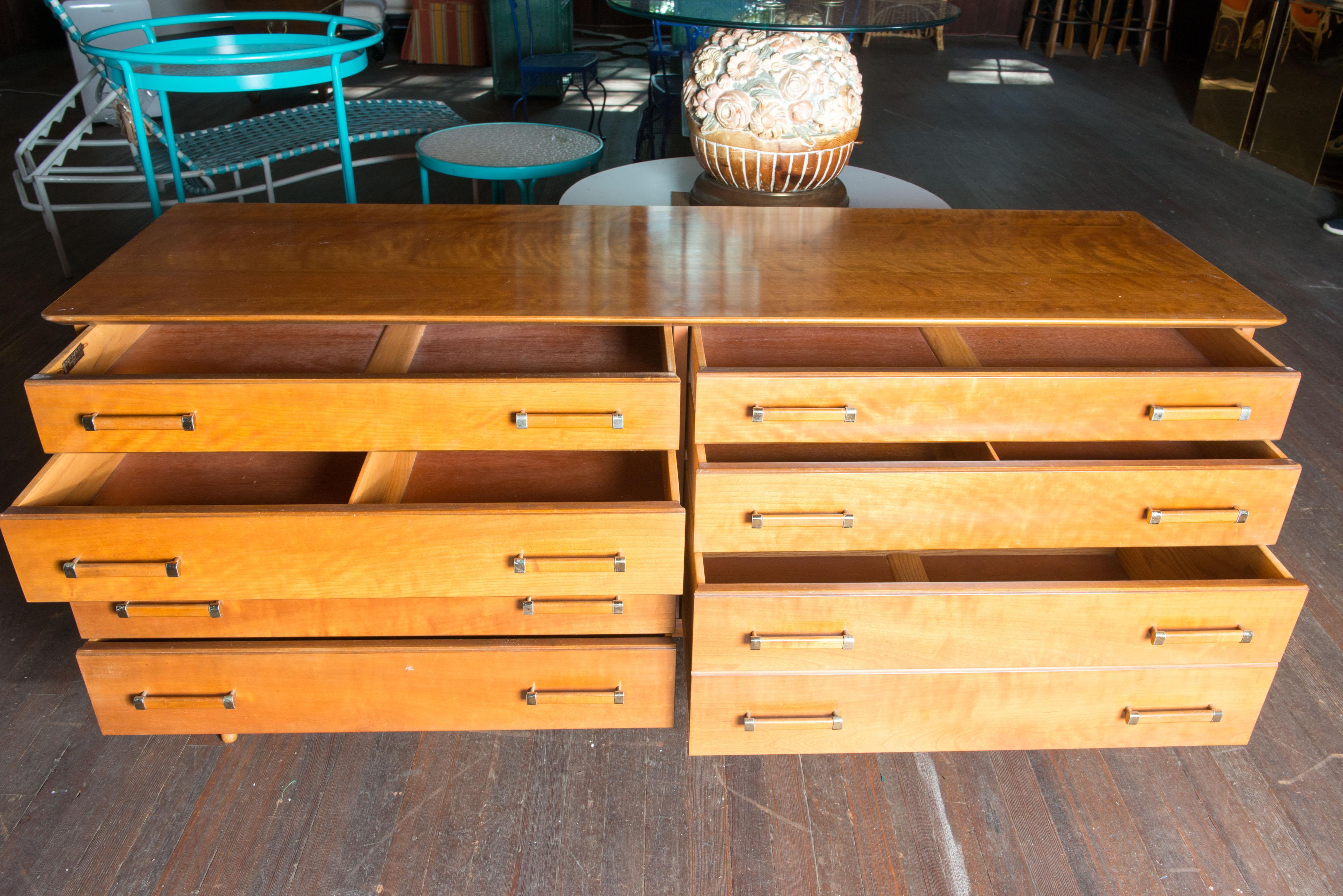 Brass Mid-Century Modern Credenza by Renzo Rutili for Johnson Furniture