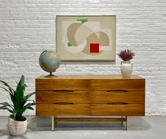 Mid Century MODERN CREDENZA / Double Dresser American of Martinsville, c. 1960s