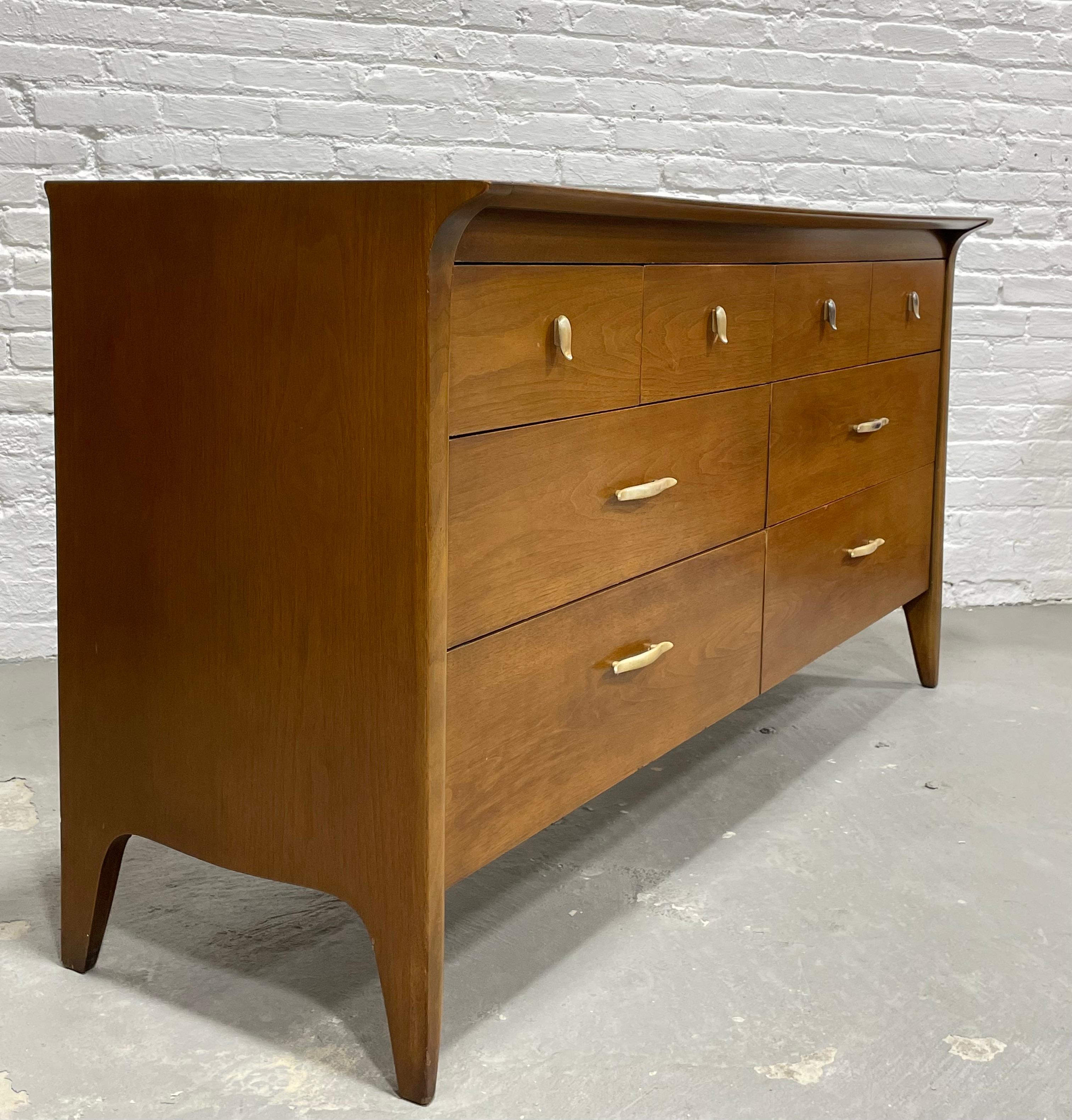 Walnut Mid Century MODERN Credenza / DRESSER John Van Koert for DREXEL Profile, c. 1960