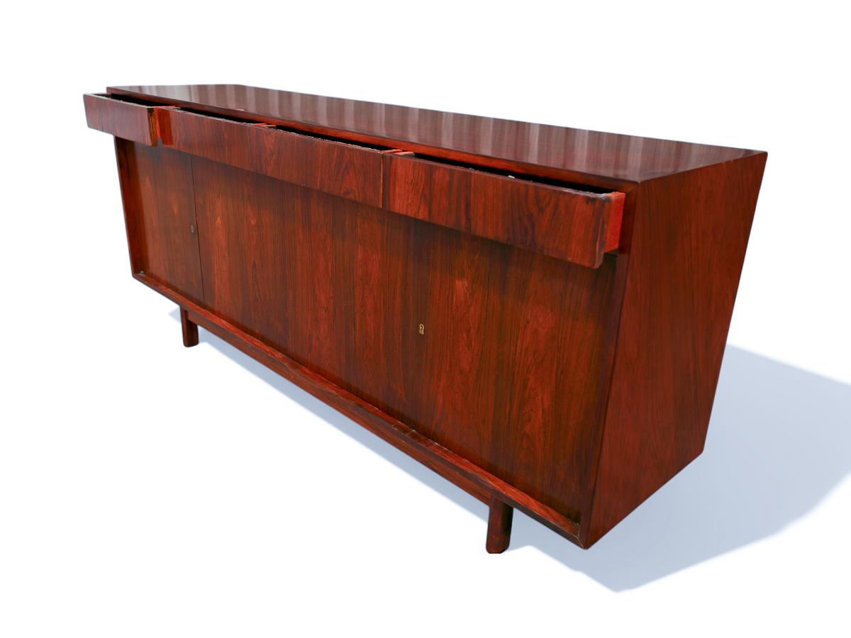 Mid Century Modern Credenza in Hardwood by Sergio Rodrigues, 1960’s For Sale 1