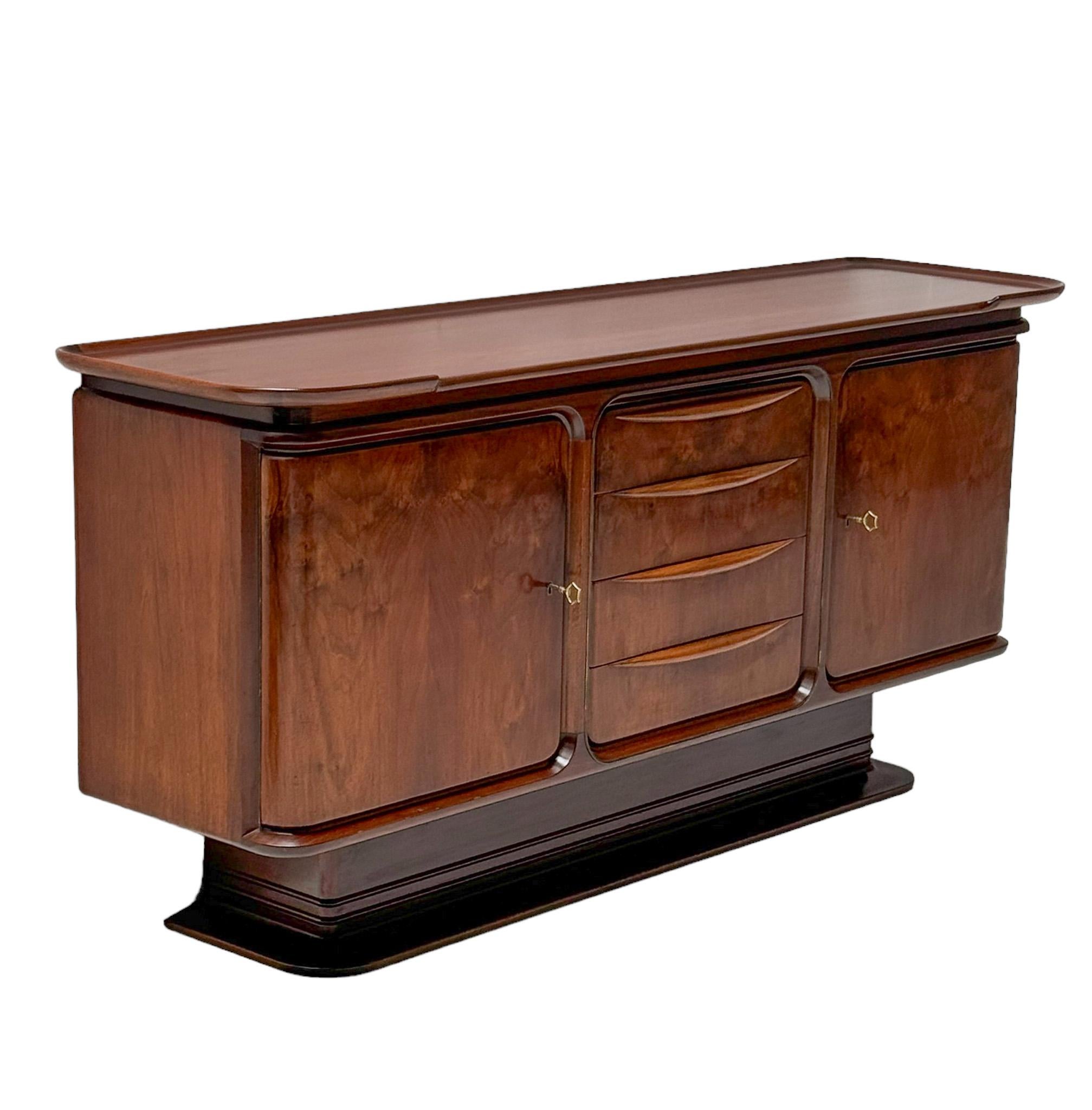 Moderne Anrichte oder Sideboard aus der Mitte des Jahrhunderts von A.A. Patijn für Zijlstra, 1950er Jahre (Walnuss) im Angebot