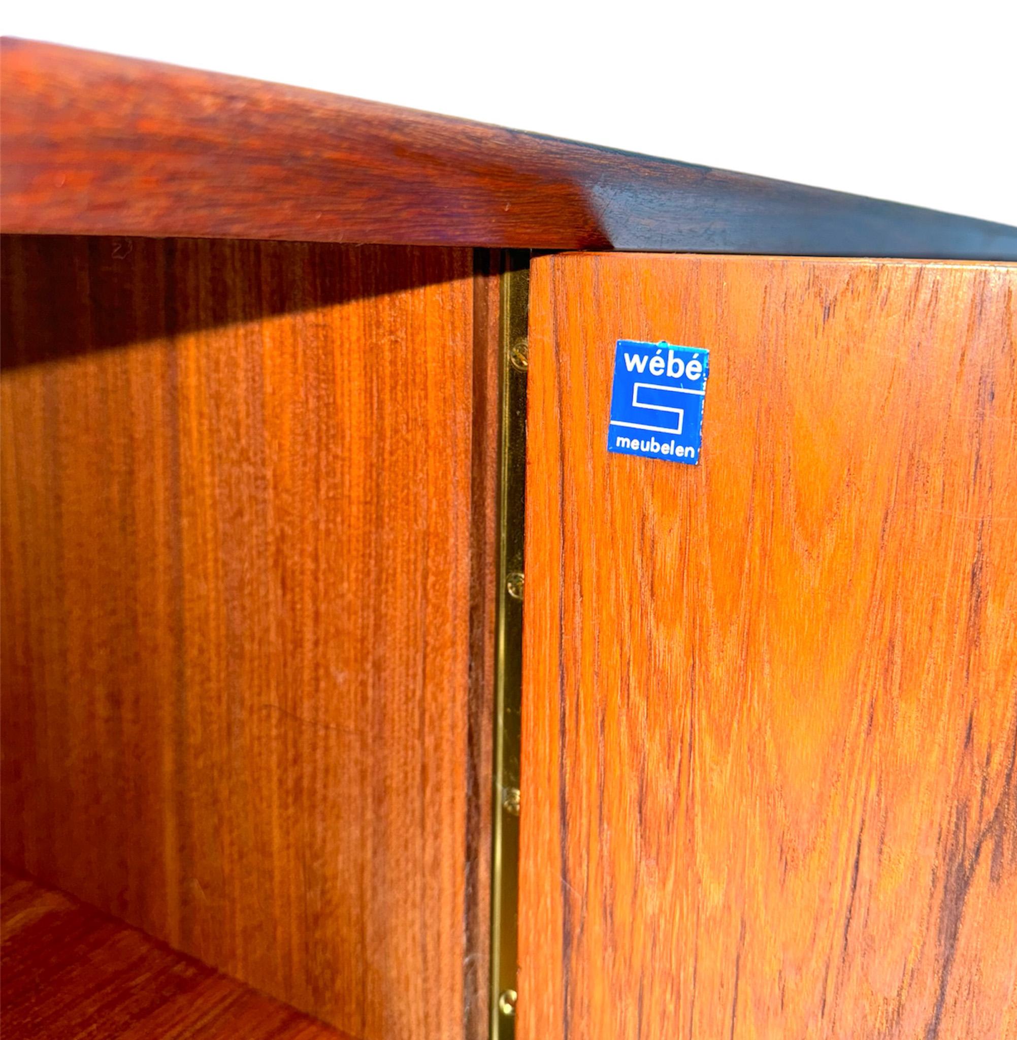 Mid-Century Modern Credenza or Sideboard by Louis van Teeffelen for WéBé, 1960s For Sale 5