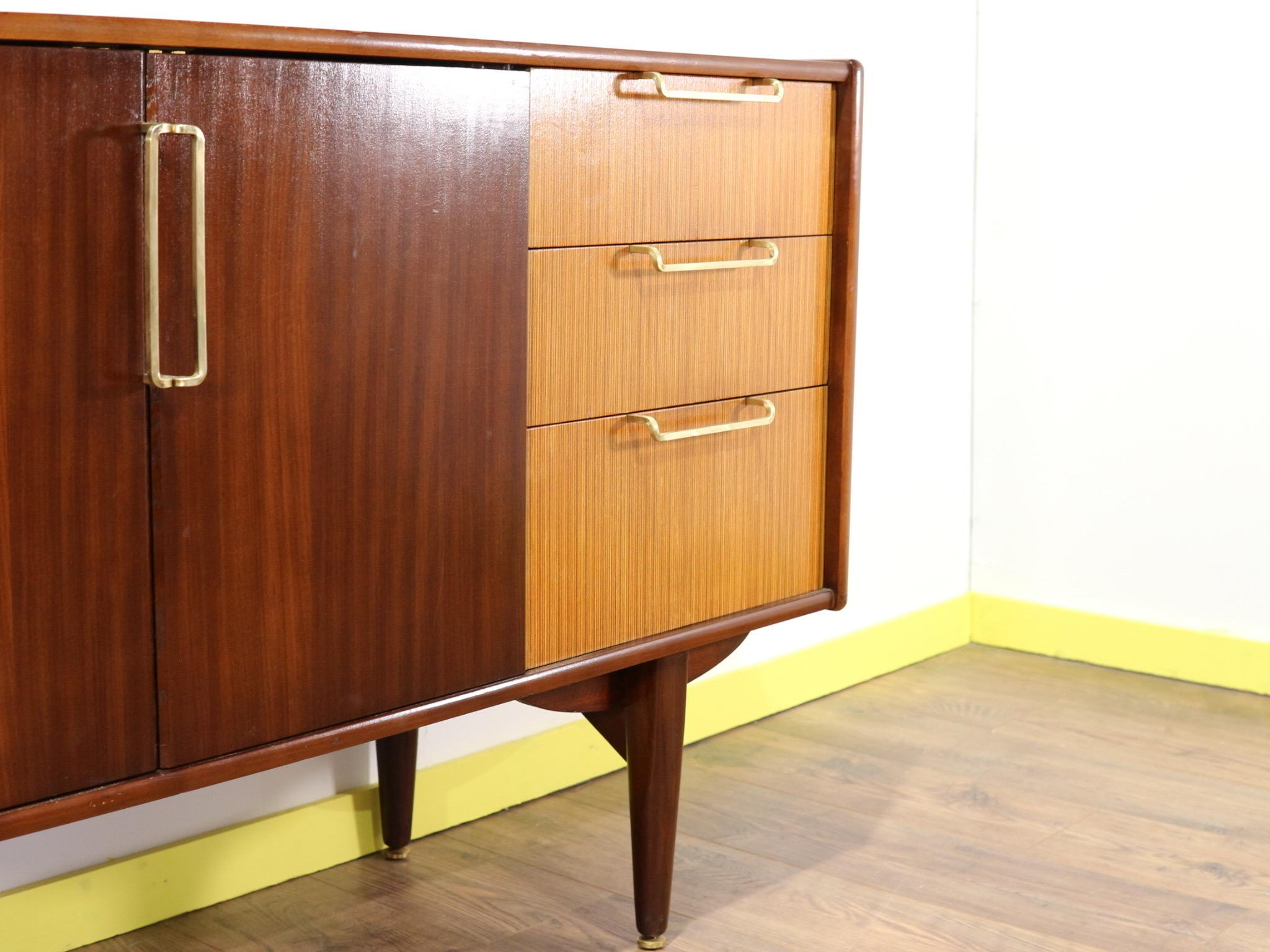 Mid-Century Modern Credenza Sideboard by Beautility In Good Condition In Los Angeles, CA