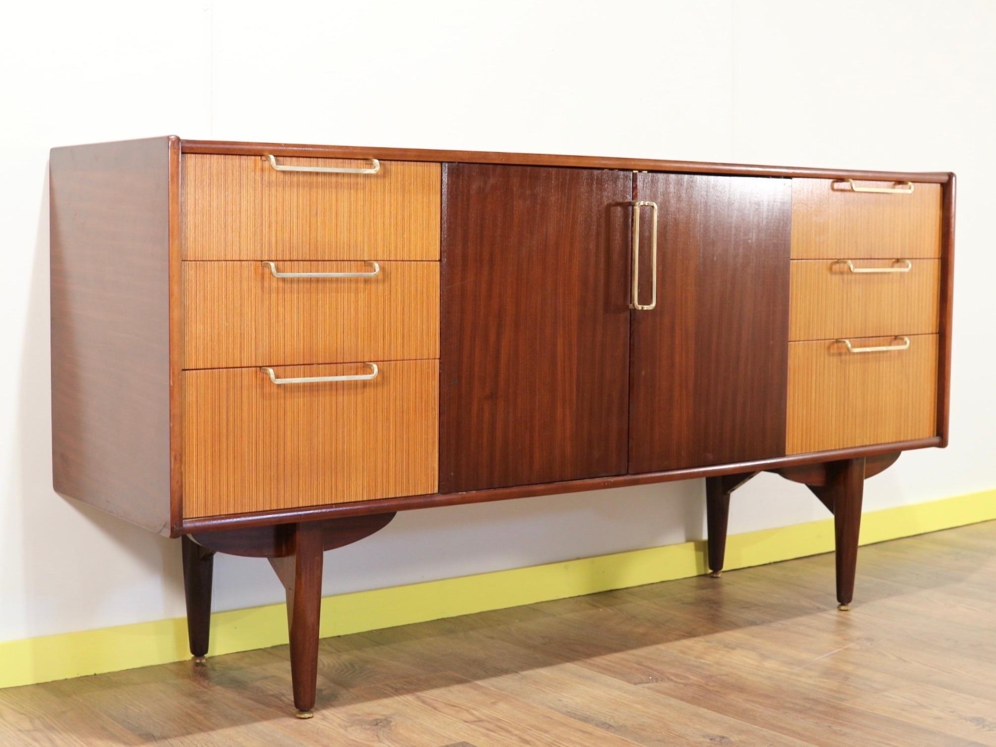 Teak Mid-Century Modern Credenza Sideboard by Beautility