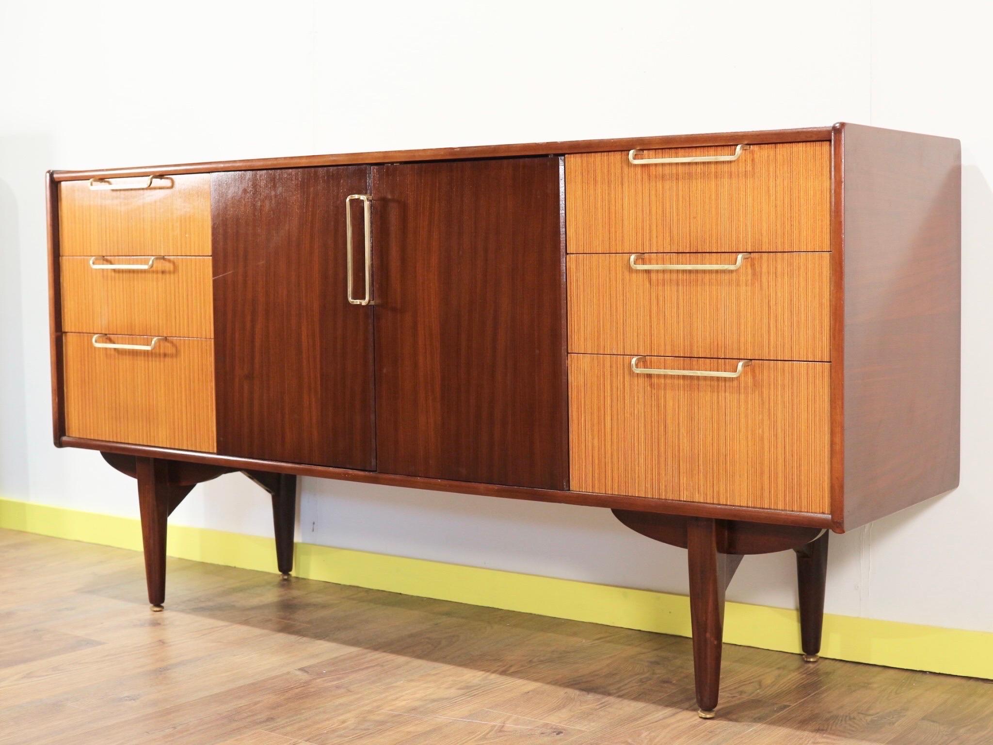 Mid-Century Modern Credenza Sideboard by Beautility 3