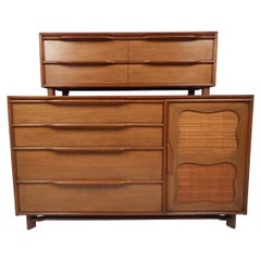 Mid-Century Modern Credenza with Topper by Hickory Manufacturing Co.