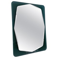 Mid-Century Modern Cristal Art Wall Mirror, 1970s, Italy