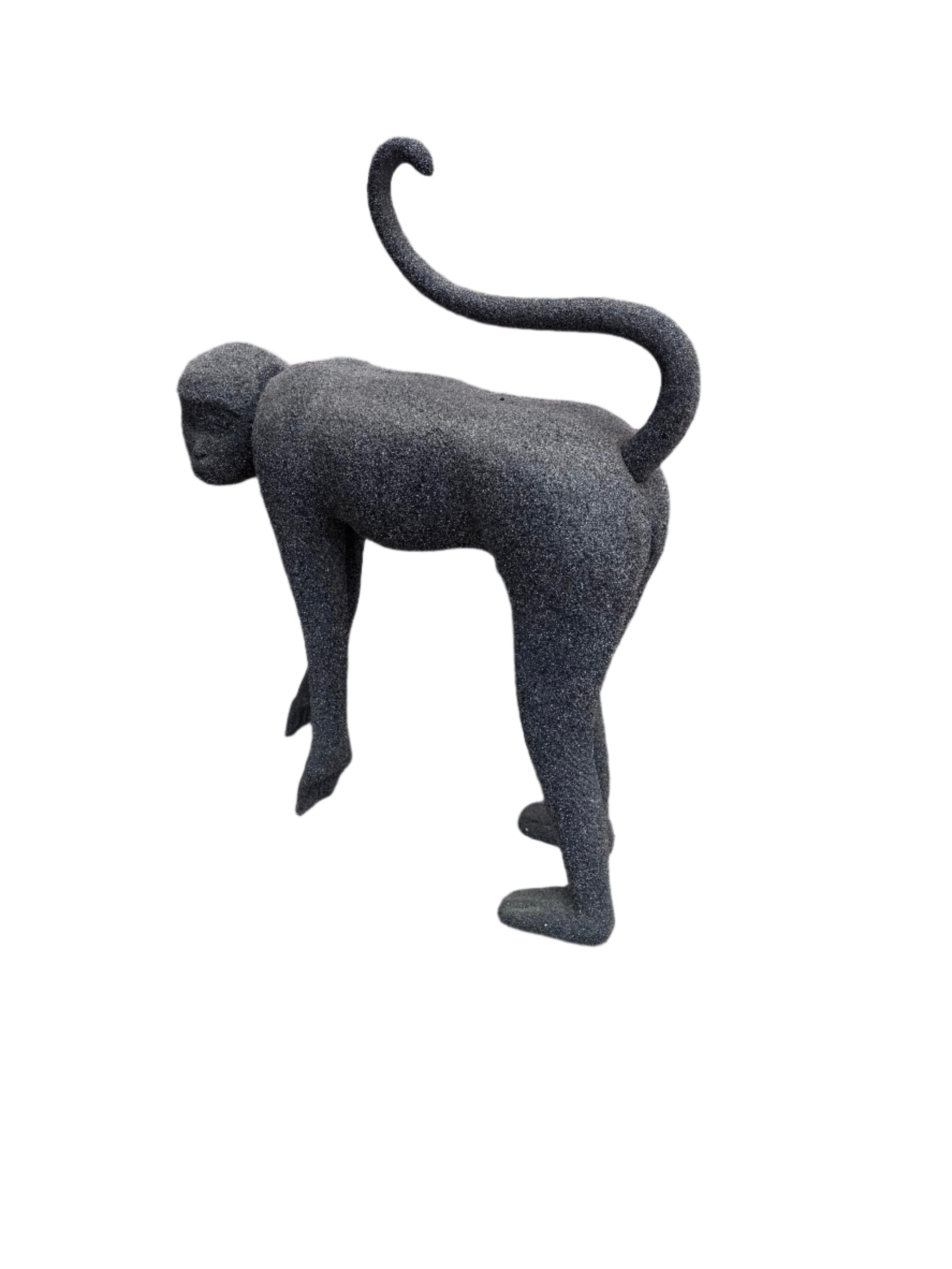 Mid-Century Modern Sculpture moderne du milieu du siècle en forme de singe accroupi en vente