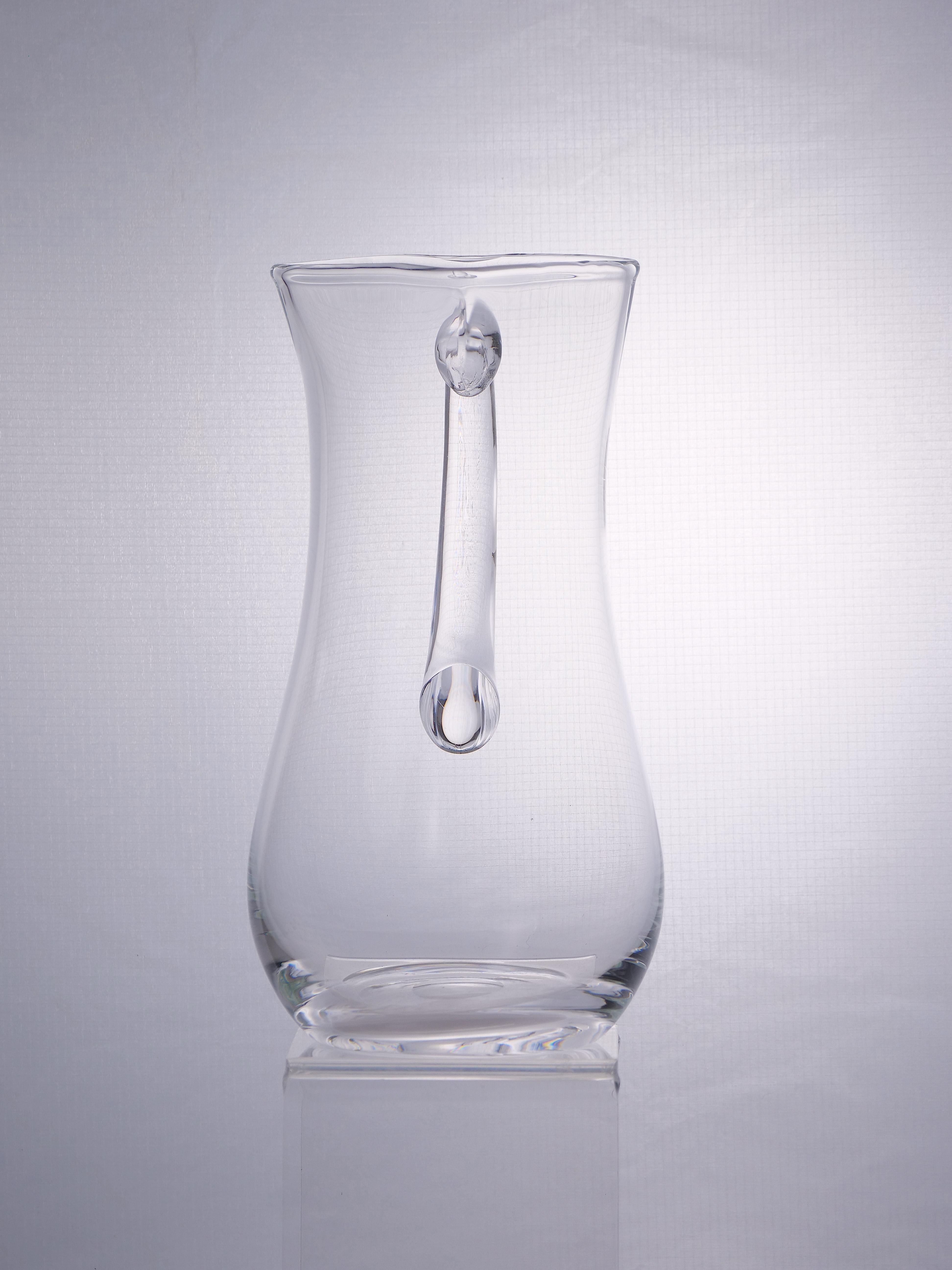Mid-Century Modern Crystal Barware / Tableware Serving Pitcher For Sale 3