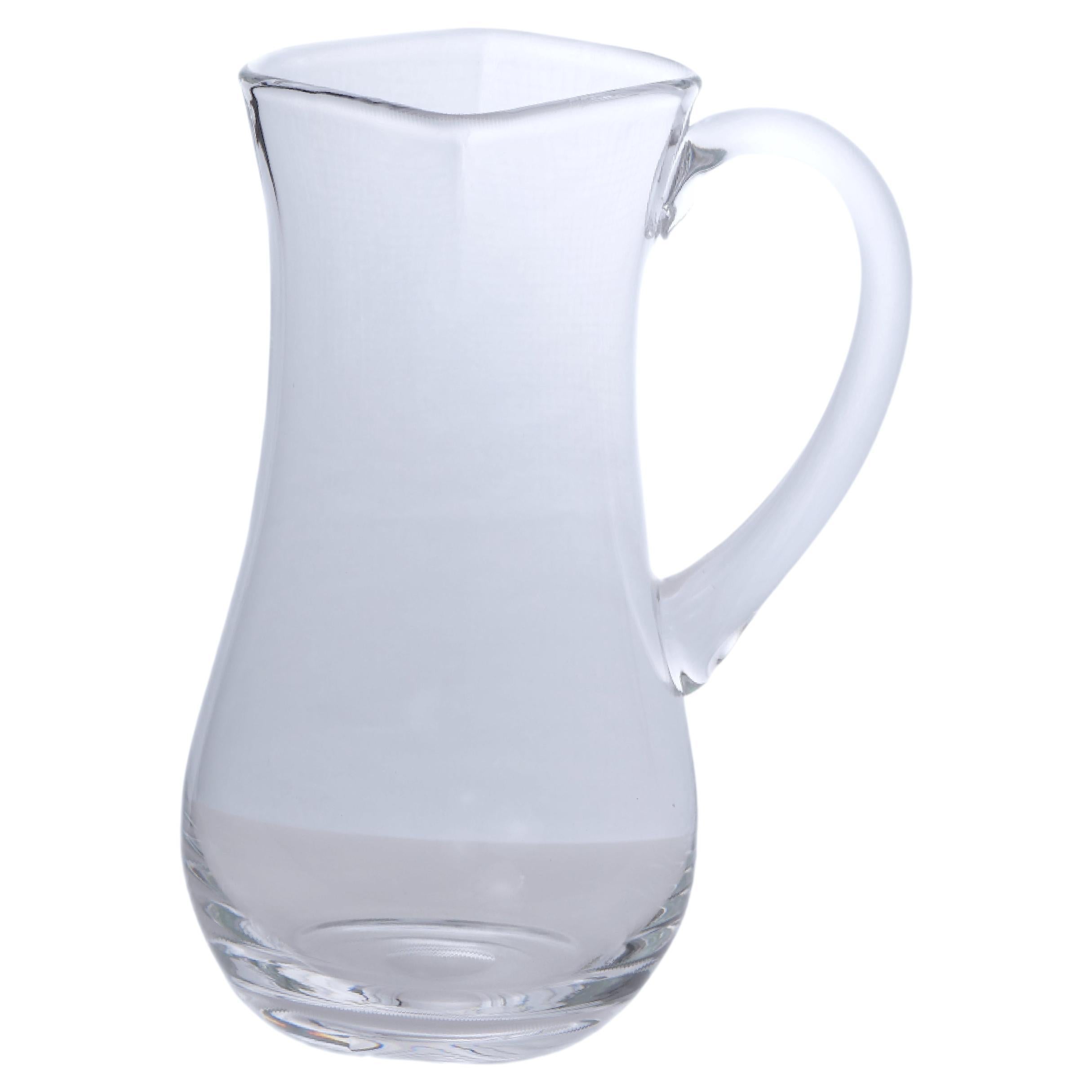Mid-Century Modern Crystal Barware / Tableware Serving Pitcher For Sale