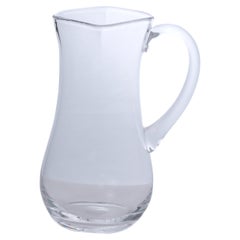 Retro Mid-Century Modern Crystal Barware / Tableware Serving Pitcher