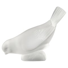 Mid-Century Modern Crystal Bird Made by Lalique France