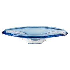 Bol en cristal moderne du milieu du siècle dernier fabriqué par Val Saint Lambert
