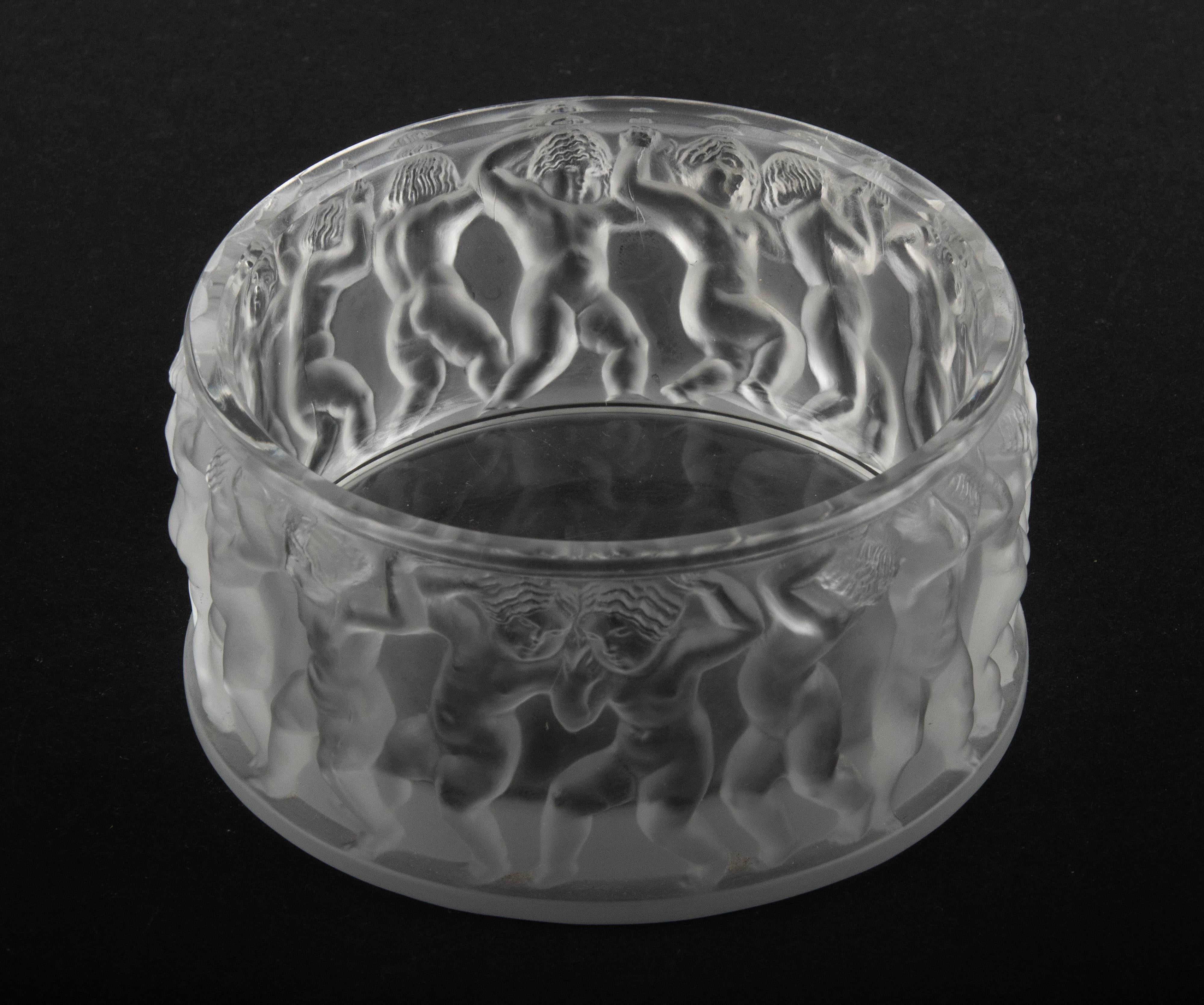 Mid-Century Modern Crystal Box Made by Lalique, Les Enfants 5