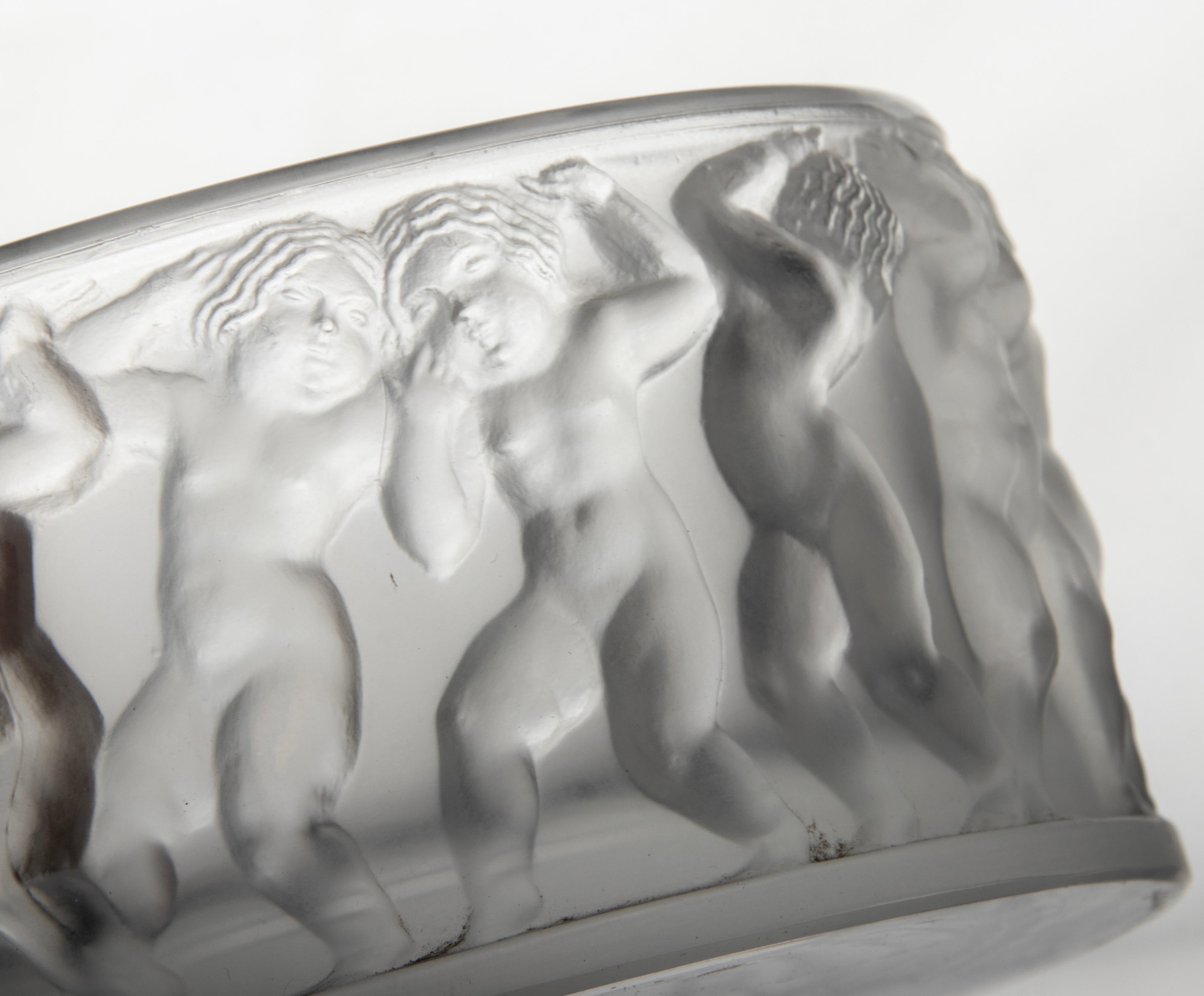 Mid-Century Modern Crystal Box Made by Lalique, Les Enfants 8