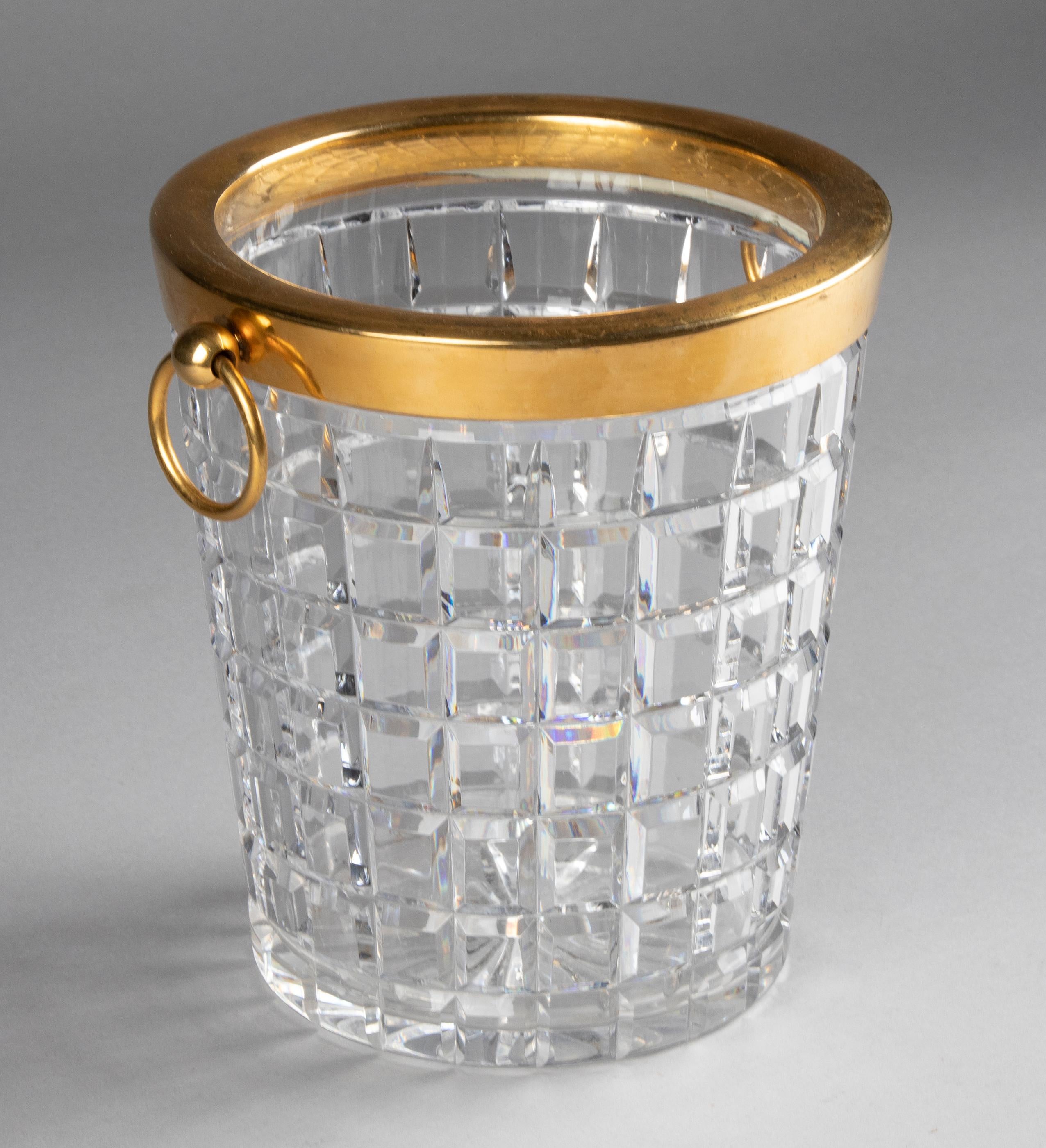 Mid-Century Modern Crystal Champagne Bucket 8