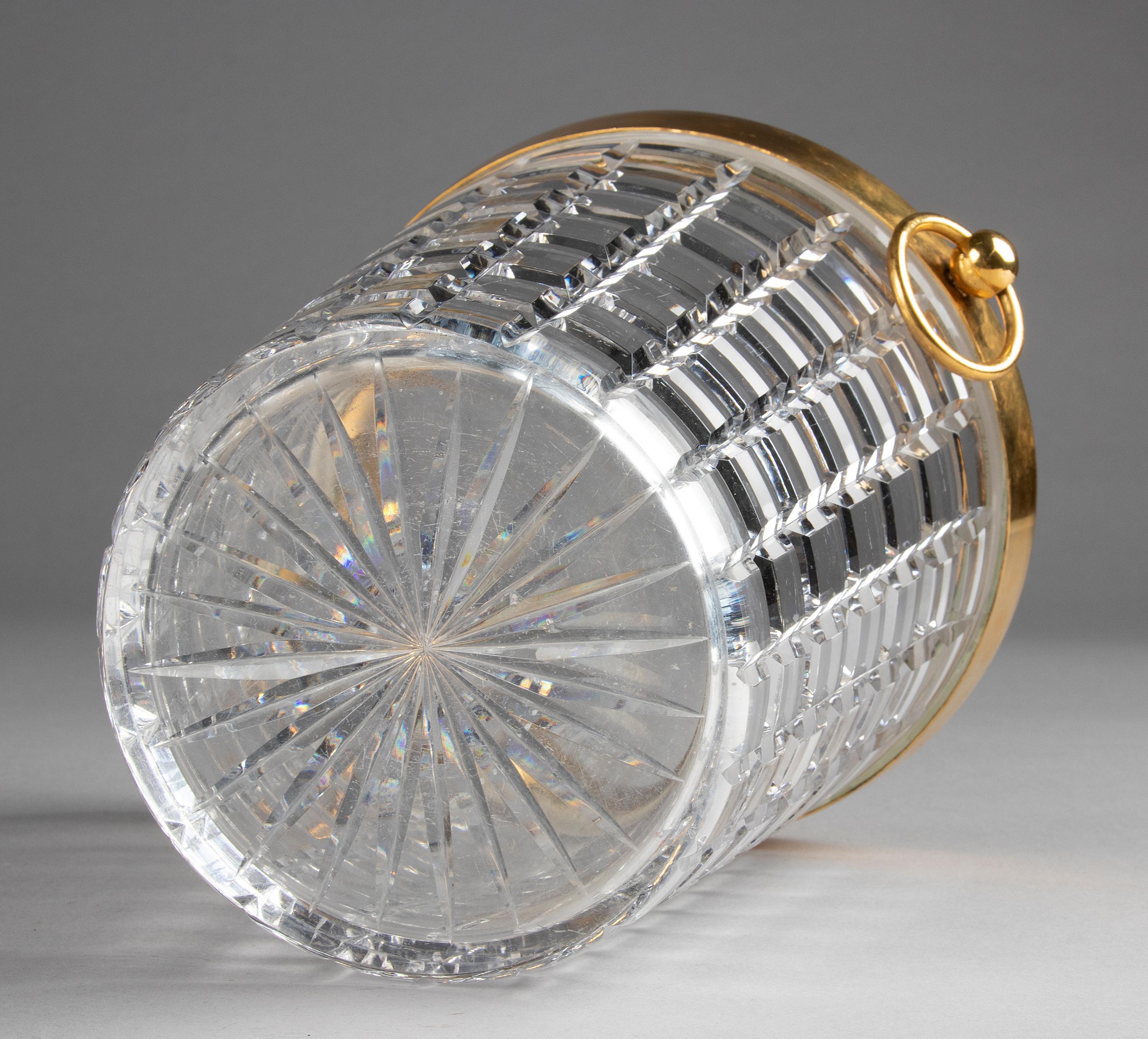 Mid-Century Modern Crystal Champagne Bucket 9