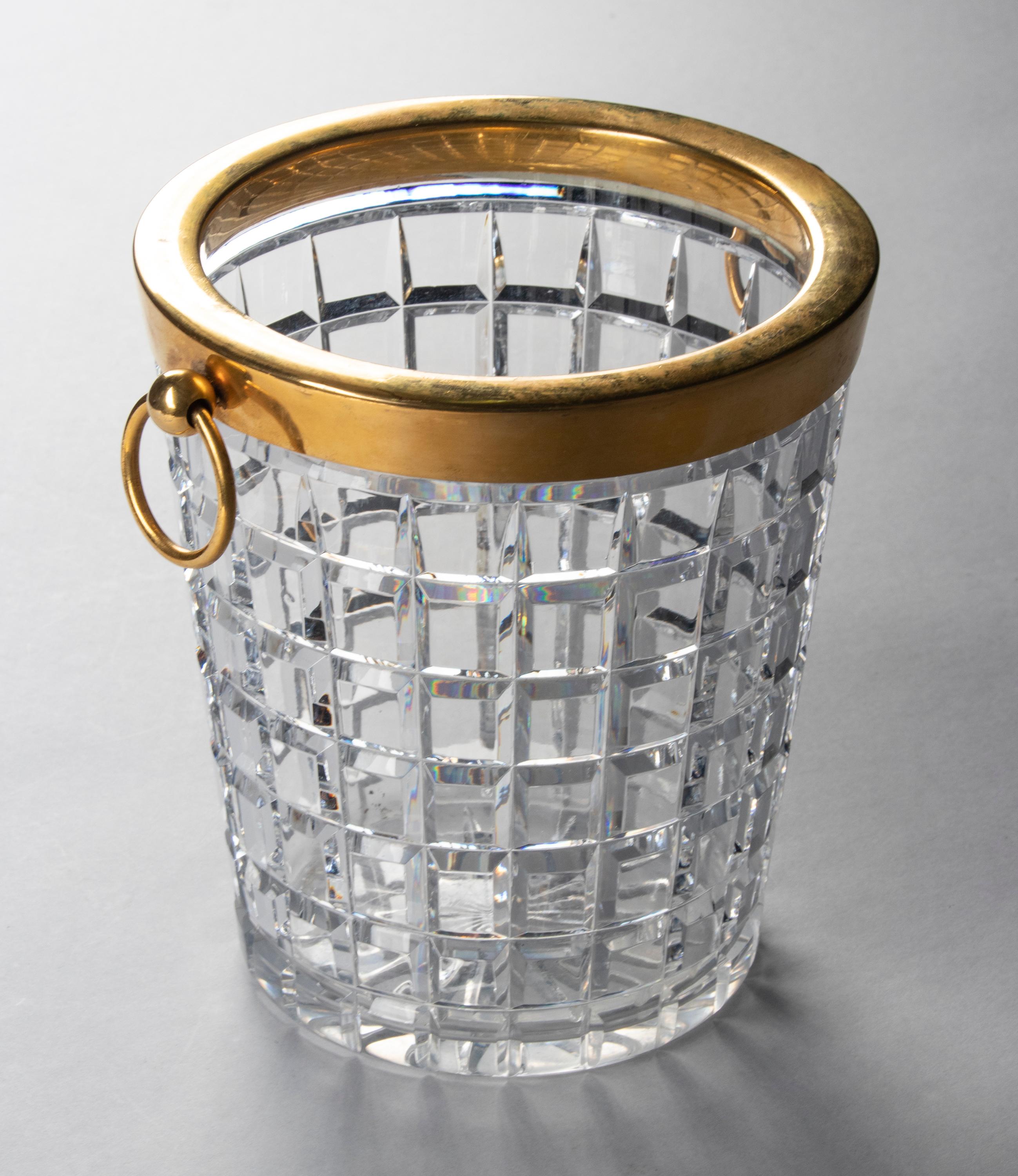 Mid-Century Modern Crystal Champagne Bucket In Good Condition In Casteren, Noord-Brabant