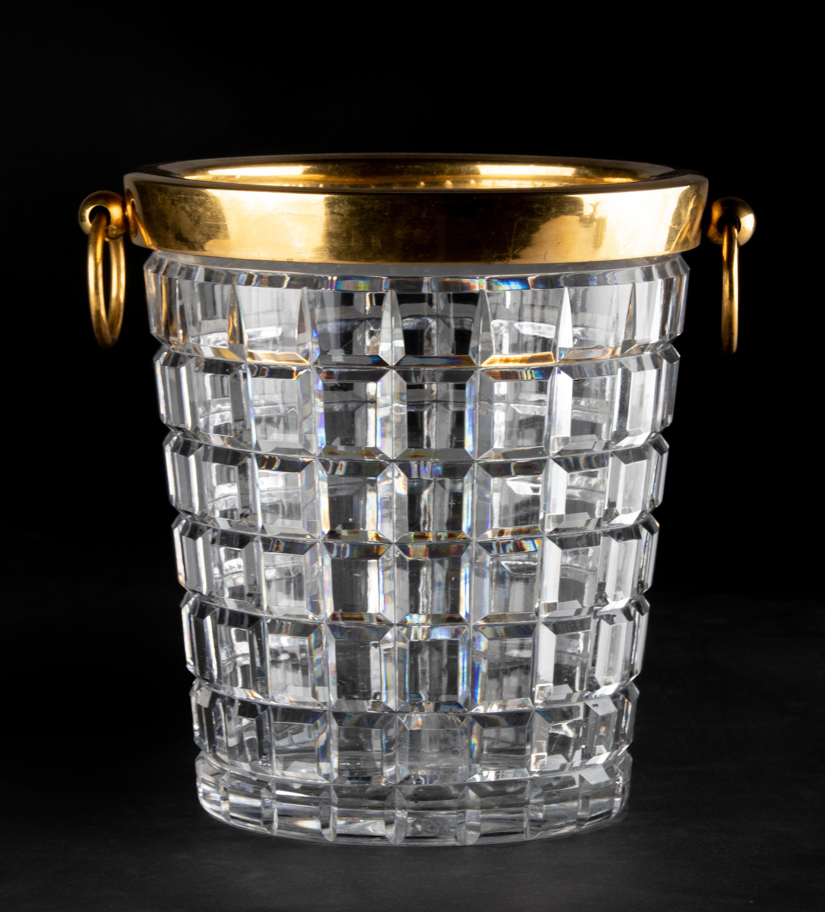 Mid-Century Modern Crystal Champagne Bucket 1