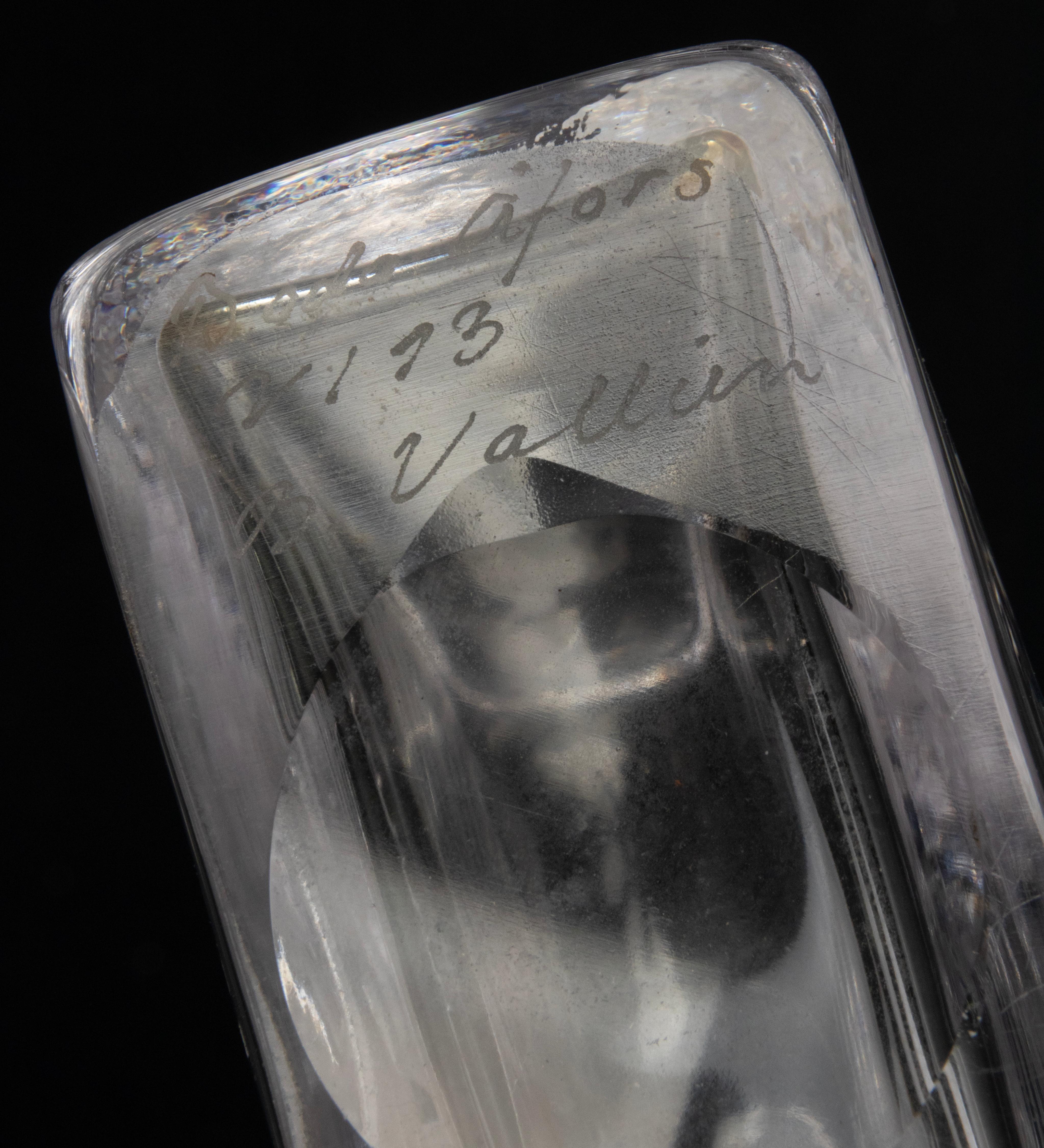 Moderner Kristall-Dekanter aus der Mitte des Jahrhunderts – Boda Afors – Bertil Vallien im Angebot 10