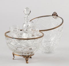 Mid-Century Modern Crystal Egg for Caviar and Vodka Made by Fabergé