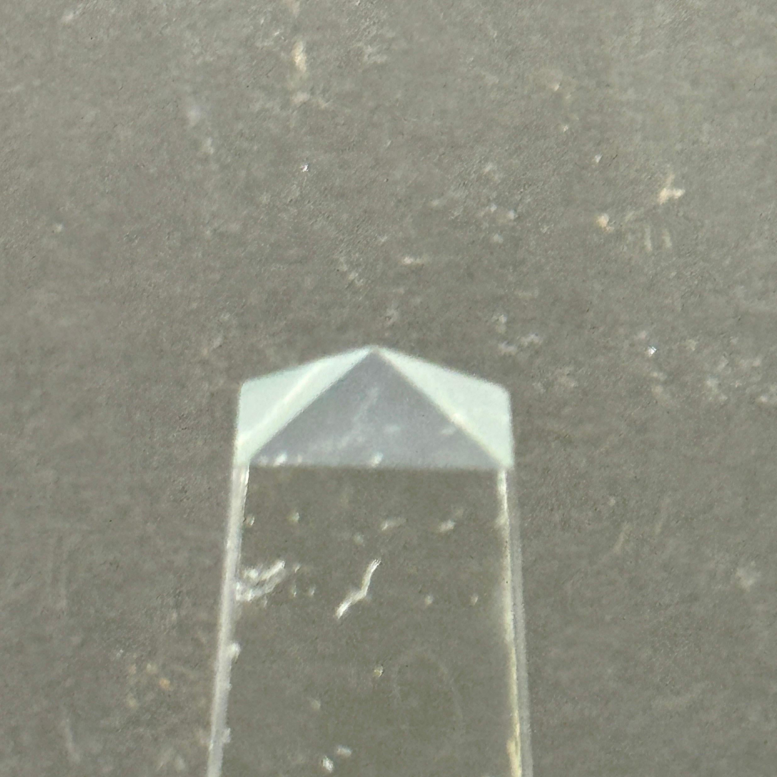 Mid-Century Modern Crystal Faceted Obelisk Sculpture For Sale 5