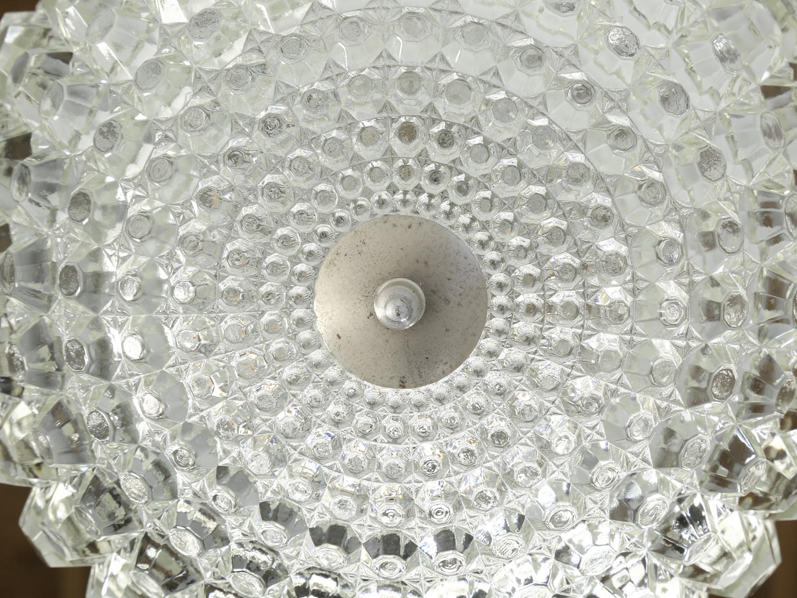 Mid-Century Modern Crystal Orb Pendant Fixture from Argentina For Sale 8