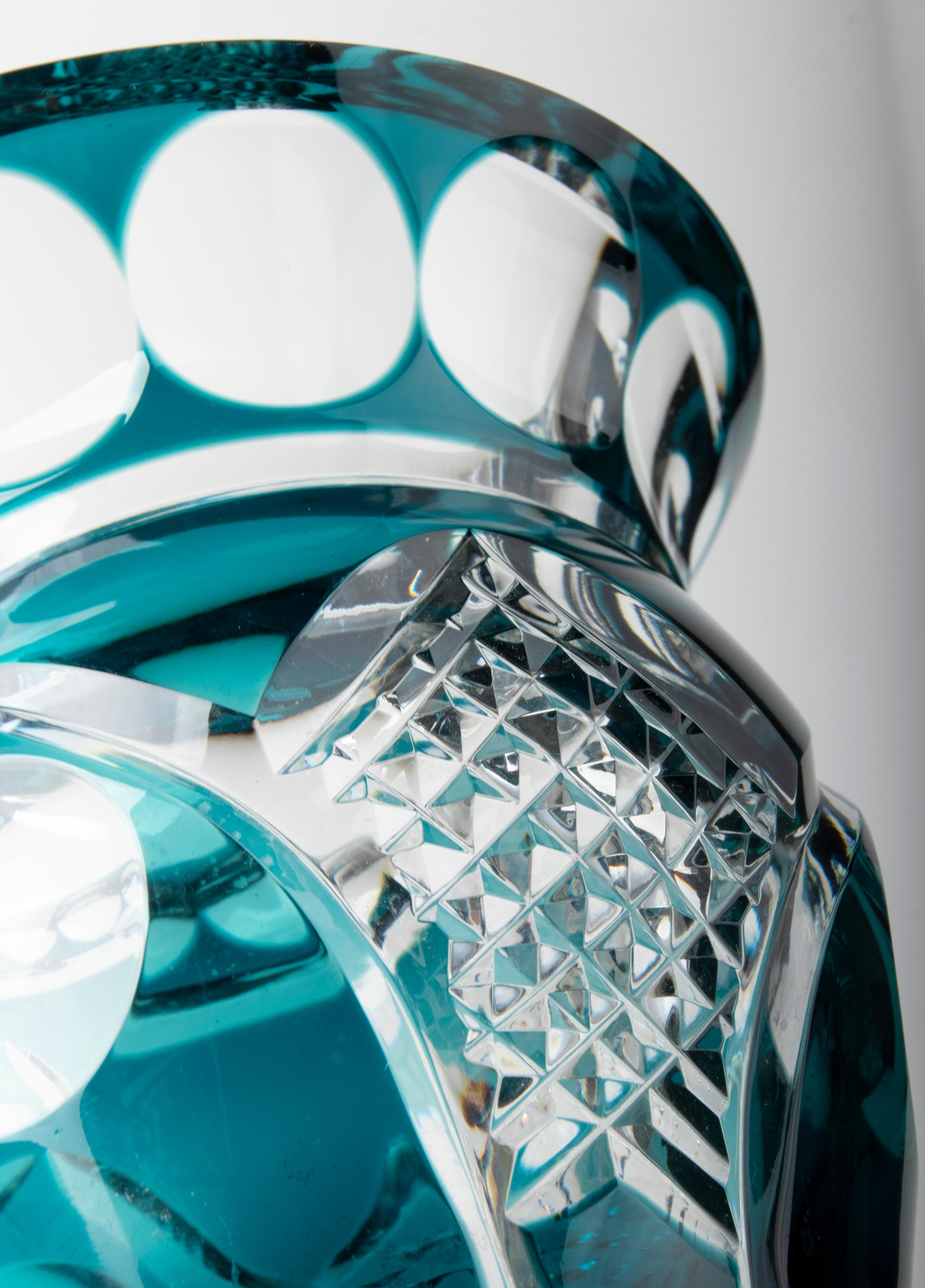 Mid-Century Modern Crystal Vase by Val Saint Lambert 6