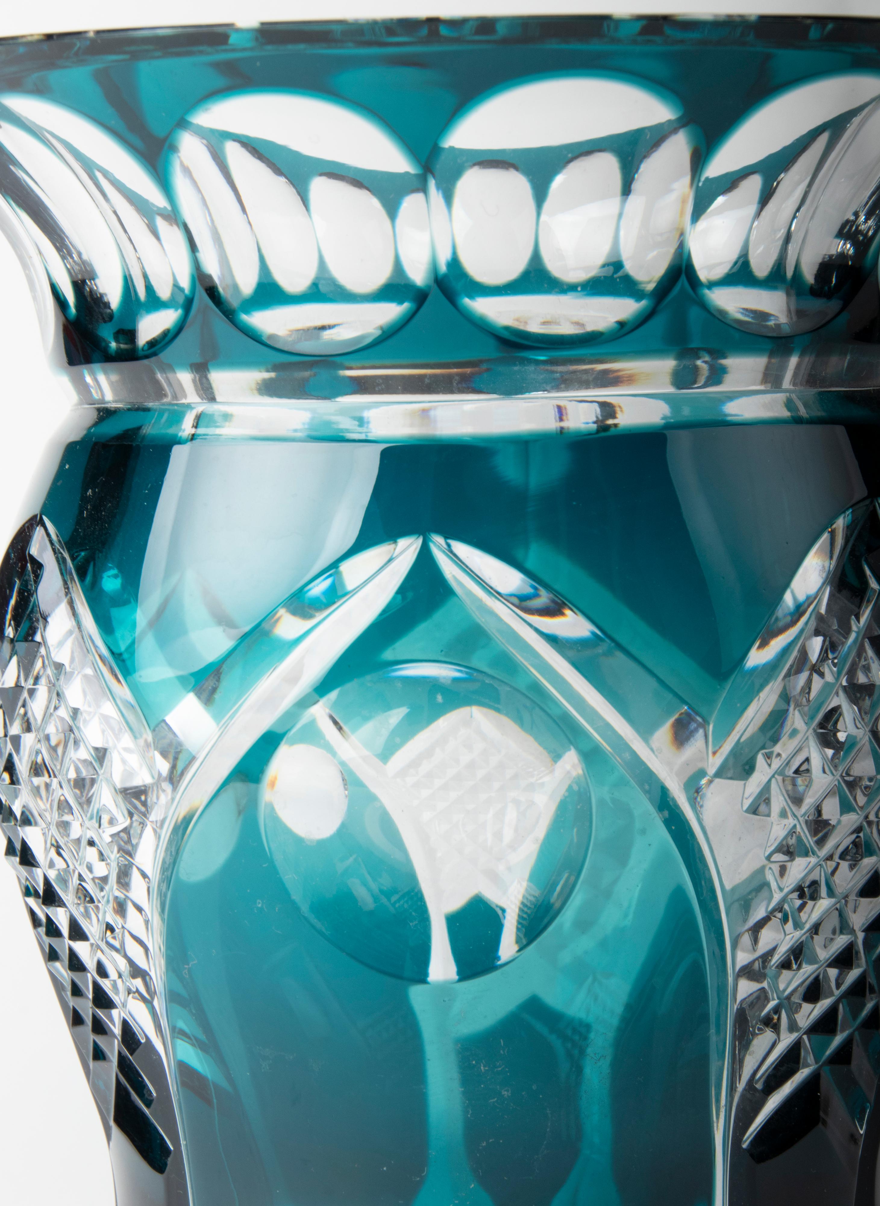 Mid-Century Modern Crystal Vase by Val Saint Lambert 8