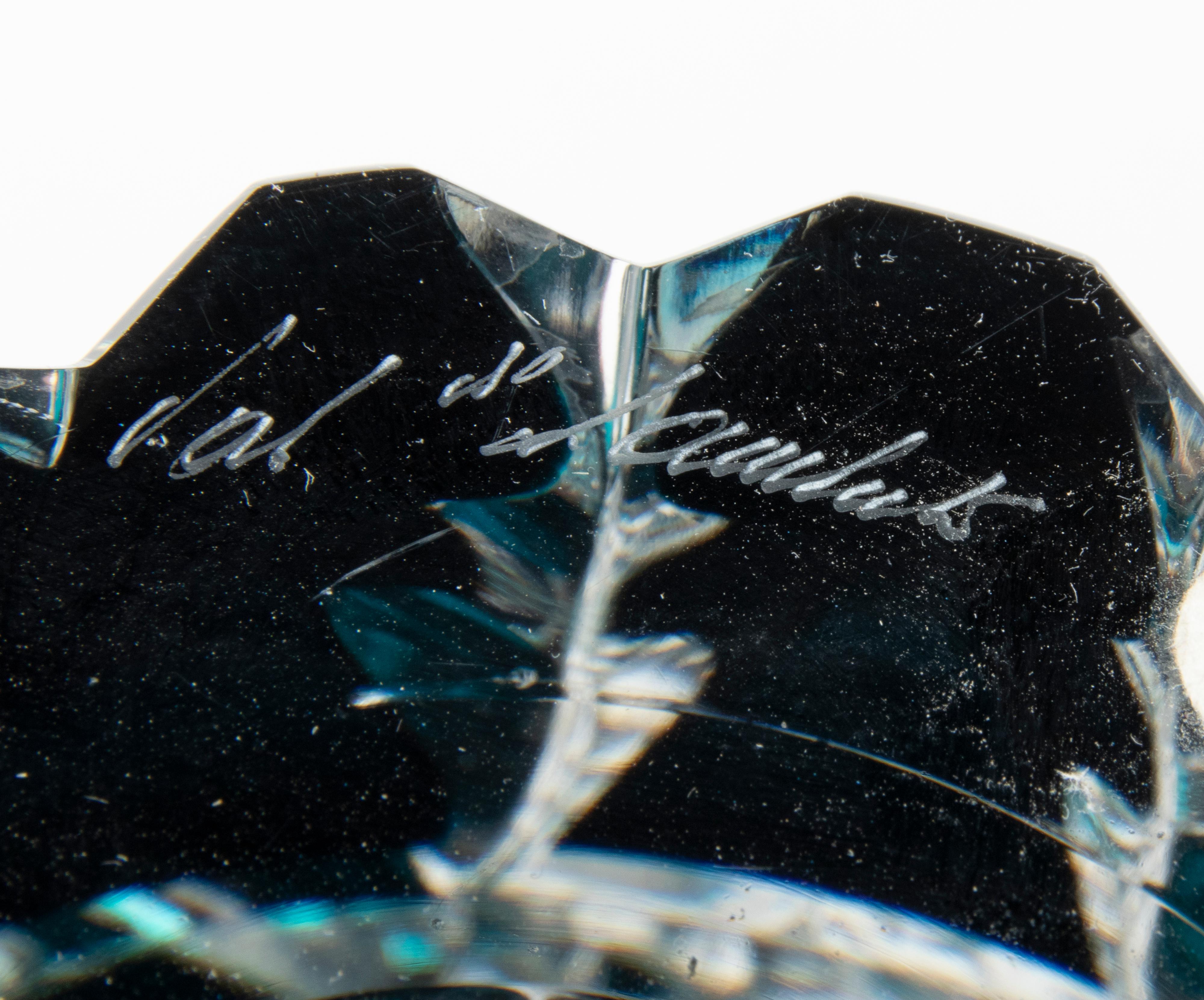 Late 20th Century Mid-Century Modern Crystal Vase by Val Saint Lambert