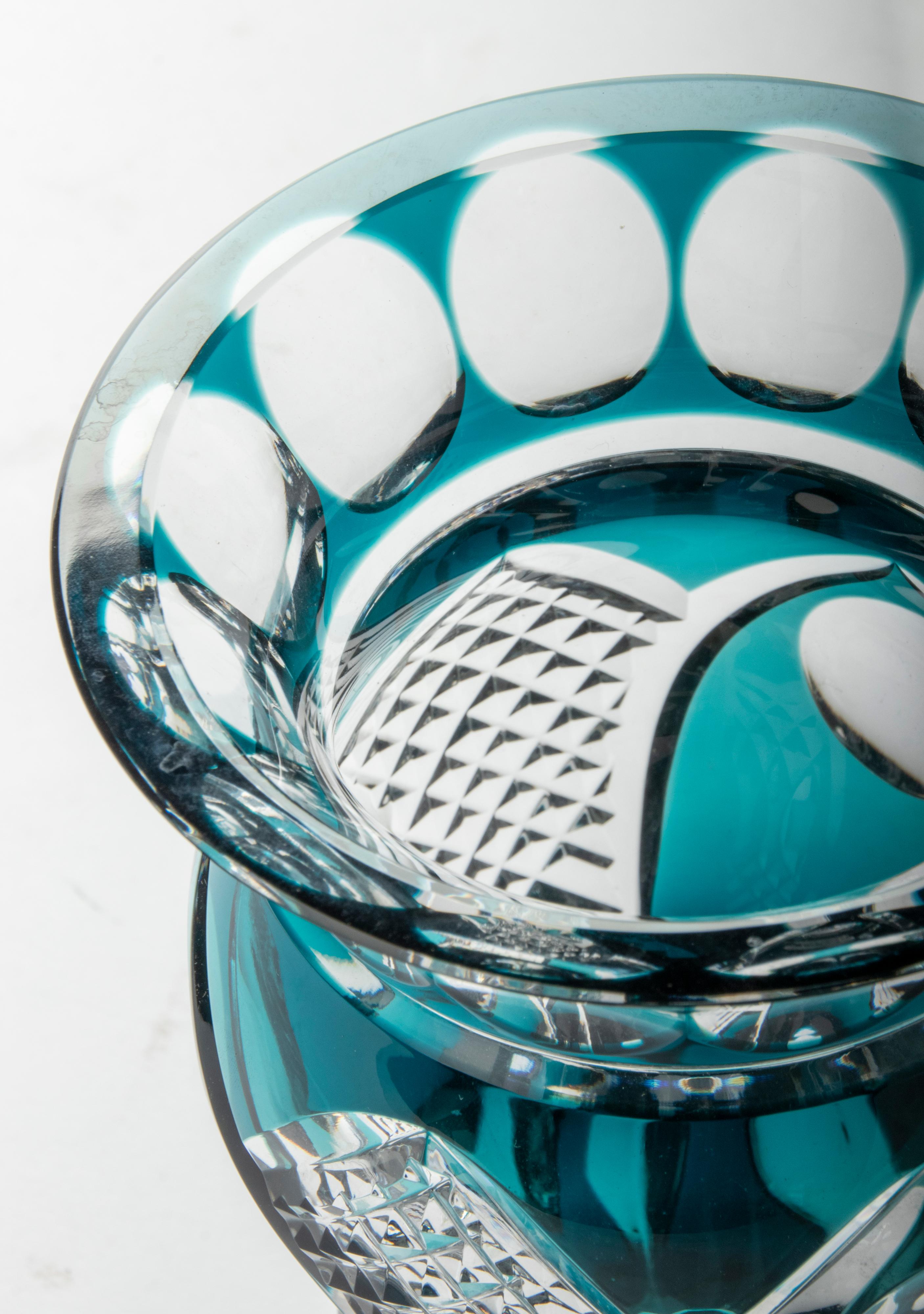 Mid-Century Modern Crystal Vase by Val Saint Lambert 3
