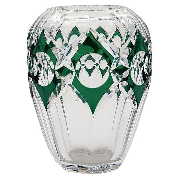 Mid-Century Modern Crystal Vase by Val Saint Lambert