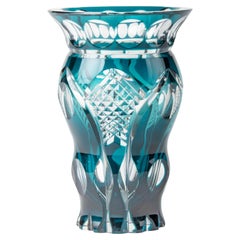 Mid-Century Modern Crystal Vase by Val Saint Lambert
