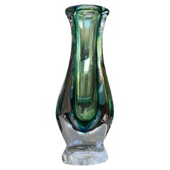 Retro Mid Century Modern Crystal Vase