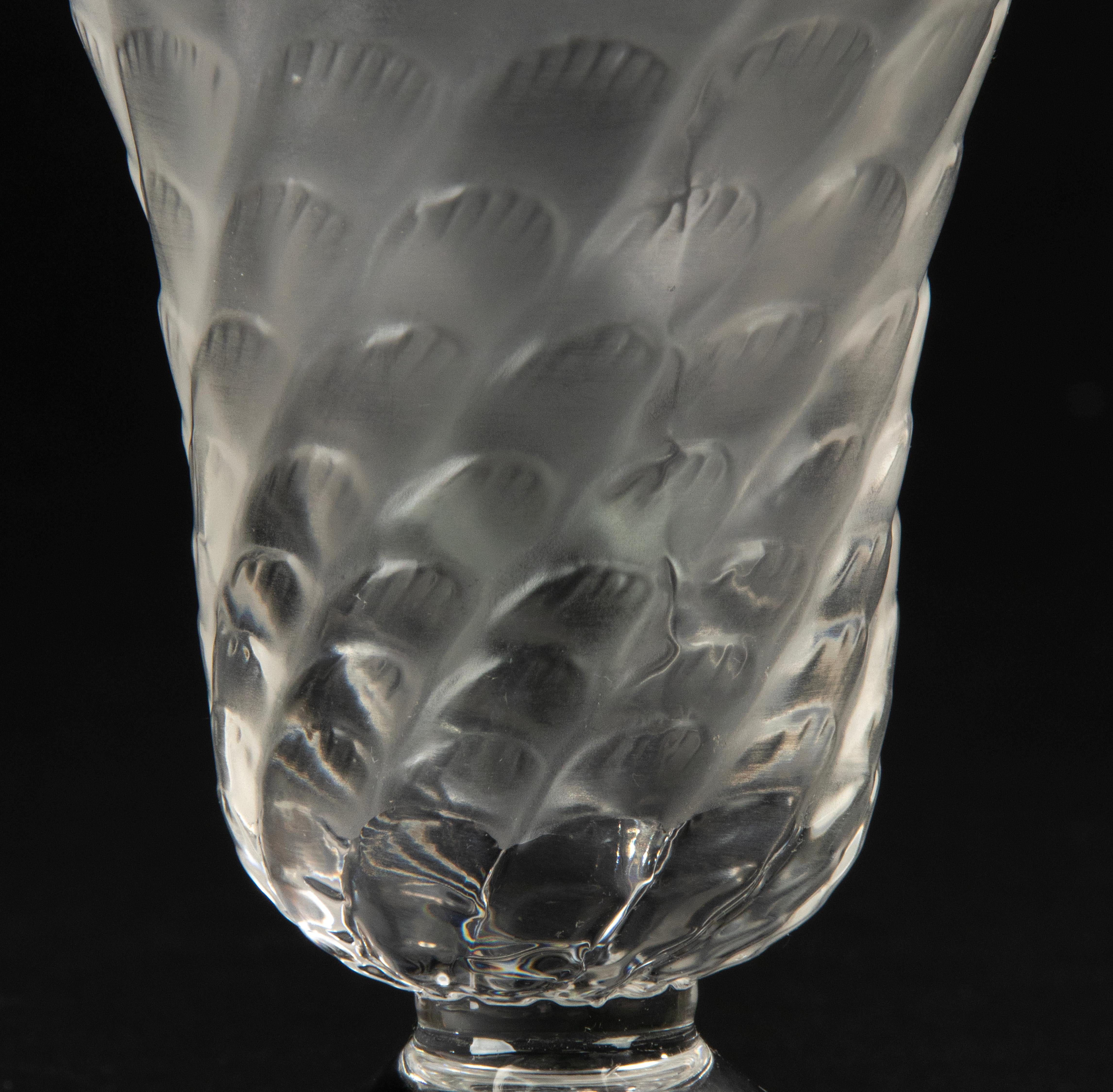 Mid-Century Modern Crystal Vase, Lalique, France For Sale 6