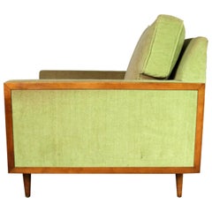 Mid-Century Modern Cube Lounge Club Chair Style of Milo Baughman