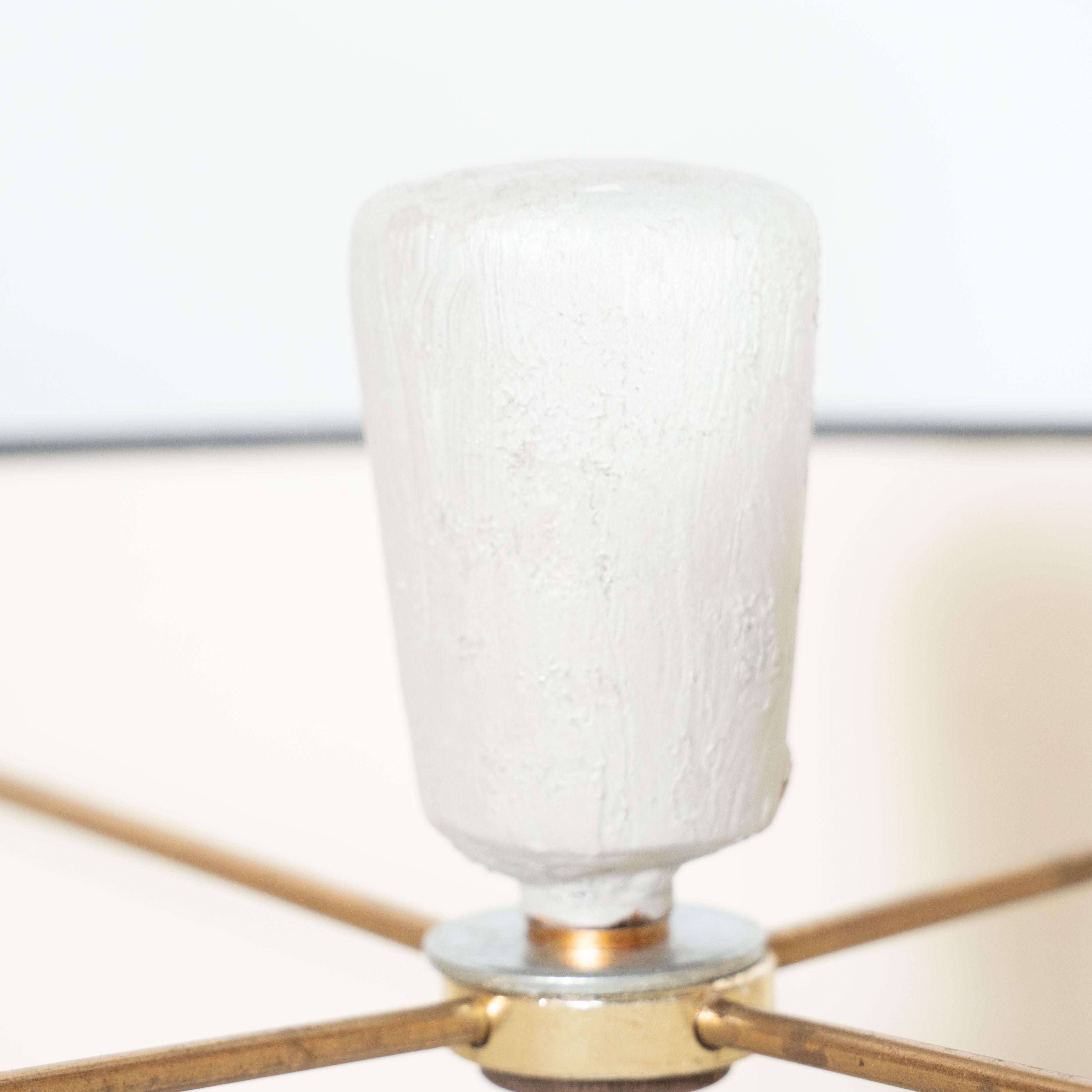 Mid-Century Modern Cubist Crackle Glaze Table Lamp Signed Mariana von Allesch In Excellent Condition In New York, NY