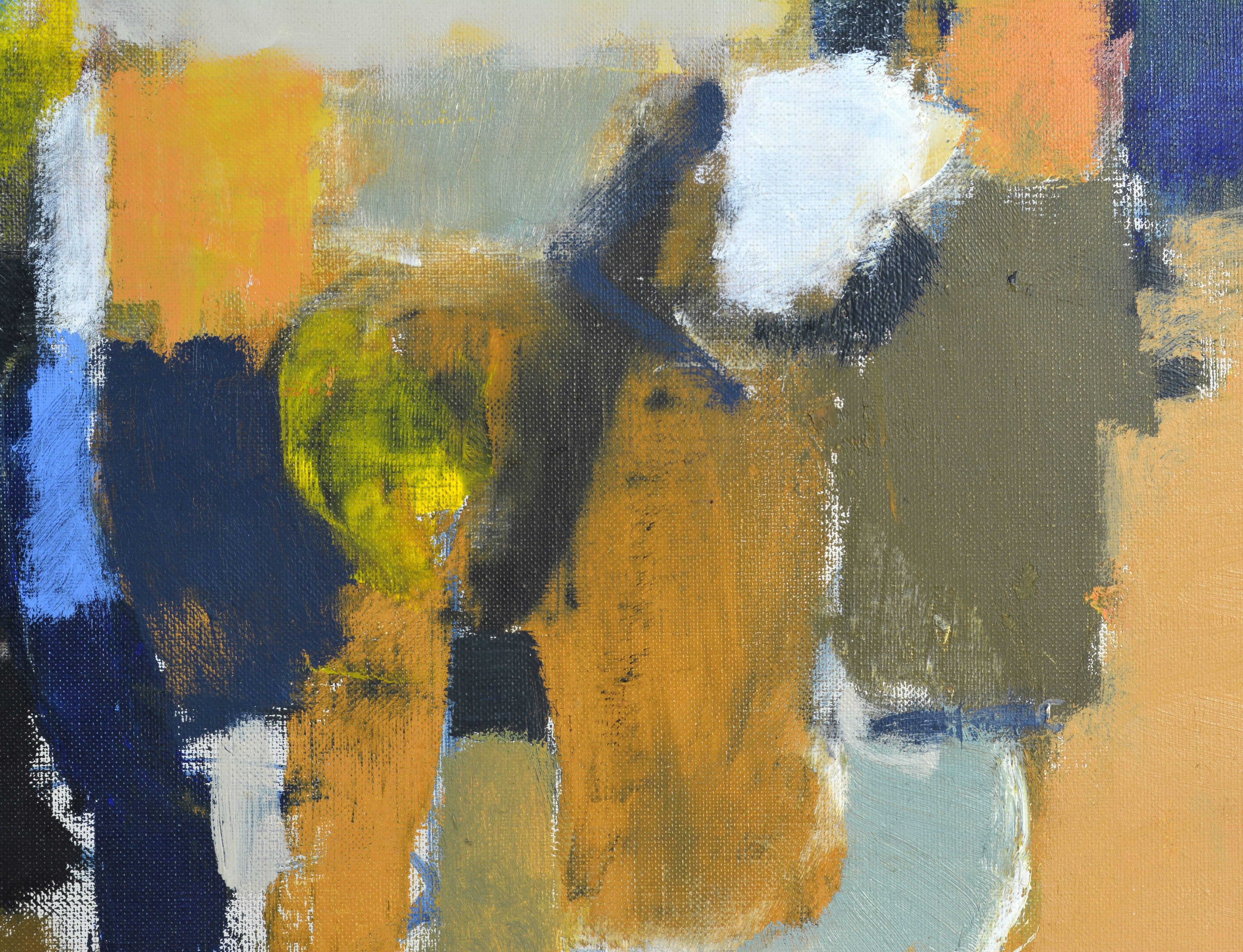 20th Century Mid-Century Modern Cubist Style Still Life Original Oil by Stig Wernheden