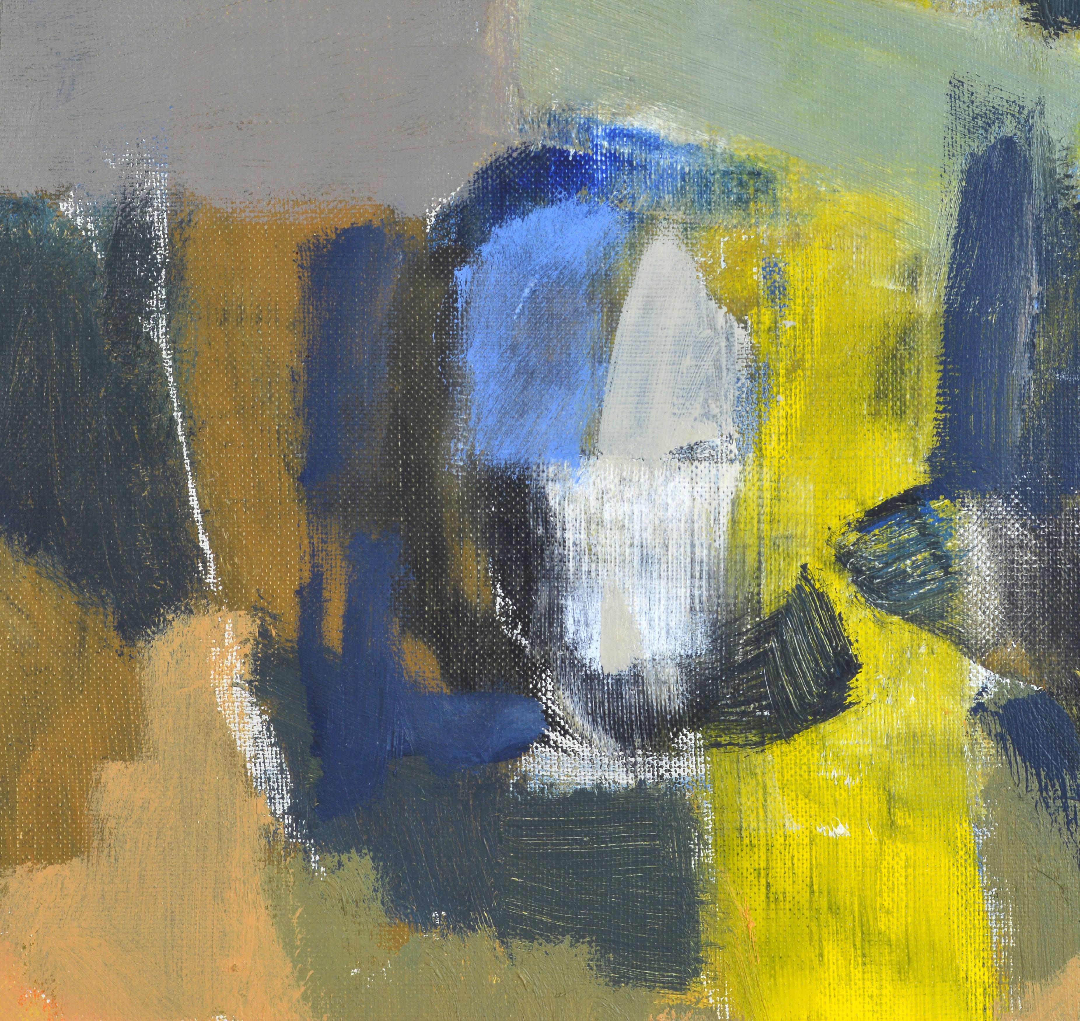 Canvas Mid-Century Modern Cubist Style Still Life Original Oil by Stig Wernheden