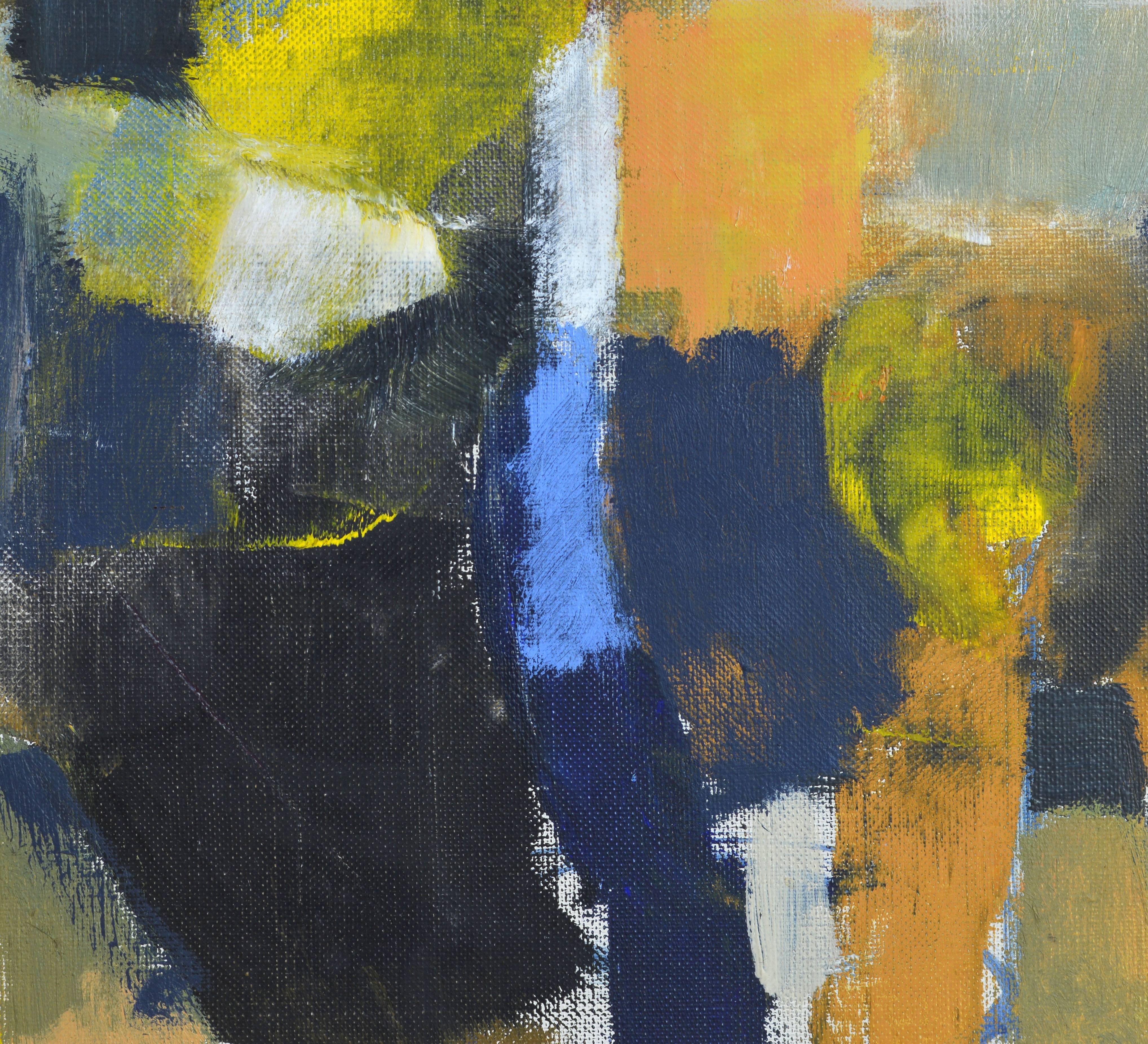 Mid-Century Modern Cubist Style Still Life Original Oil by Stig Wernheden 1